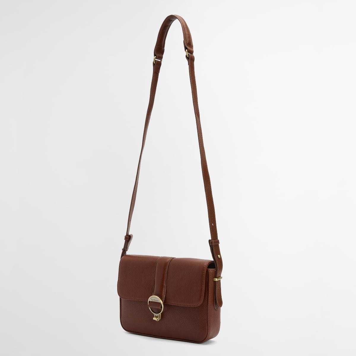 Barbour Rosa Leather Crossbody Bag | Brown
