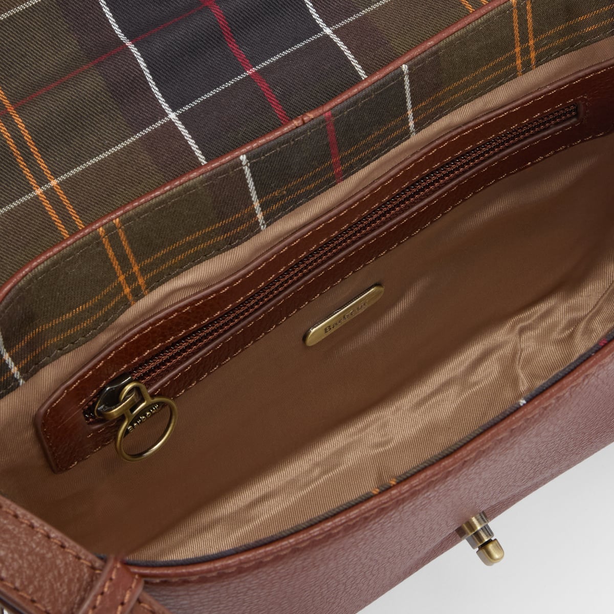Barbour Rosa Leather Crossbody Bag | Brown