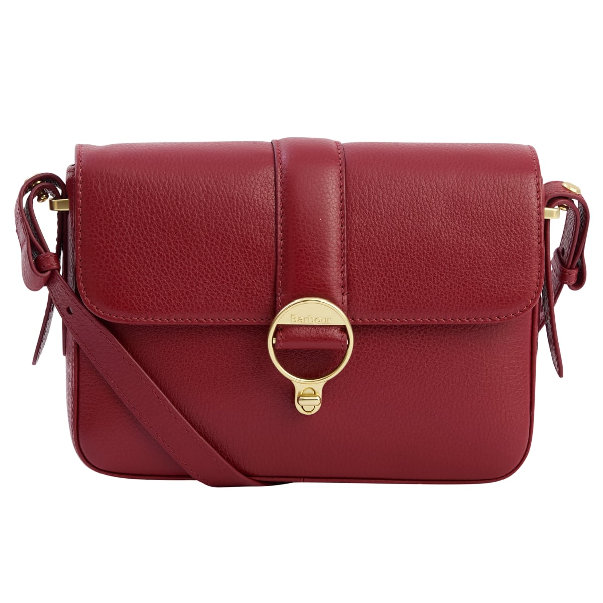 Barbour Rosa Leather Crossbody Bag | Red