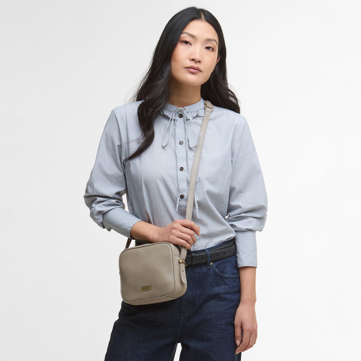 Barbour Daphne Leather Crossbody Bag | Dune