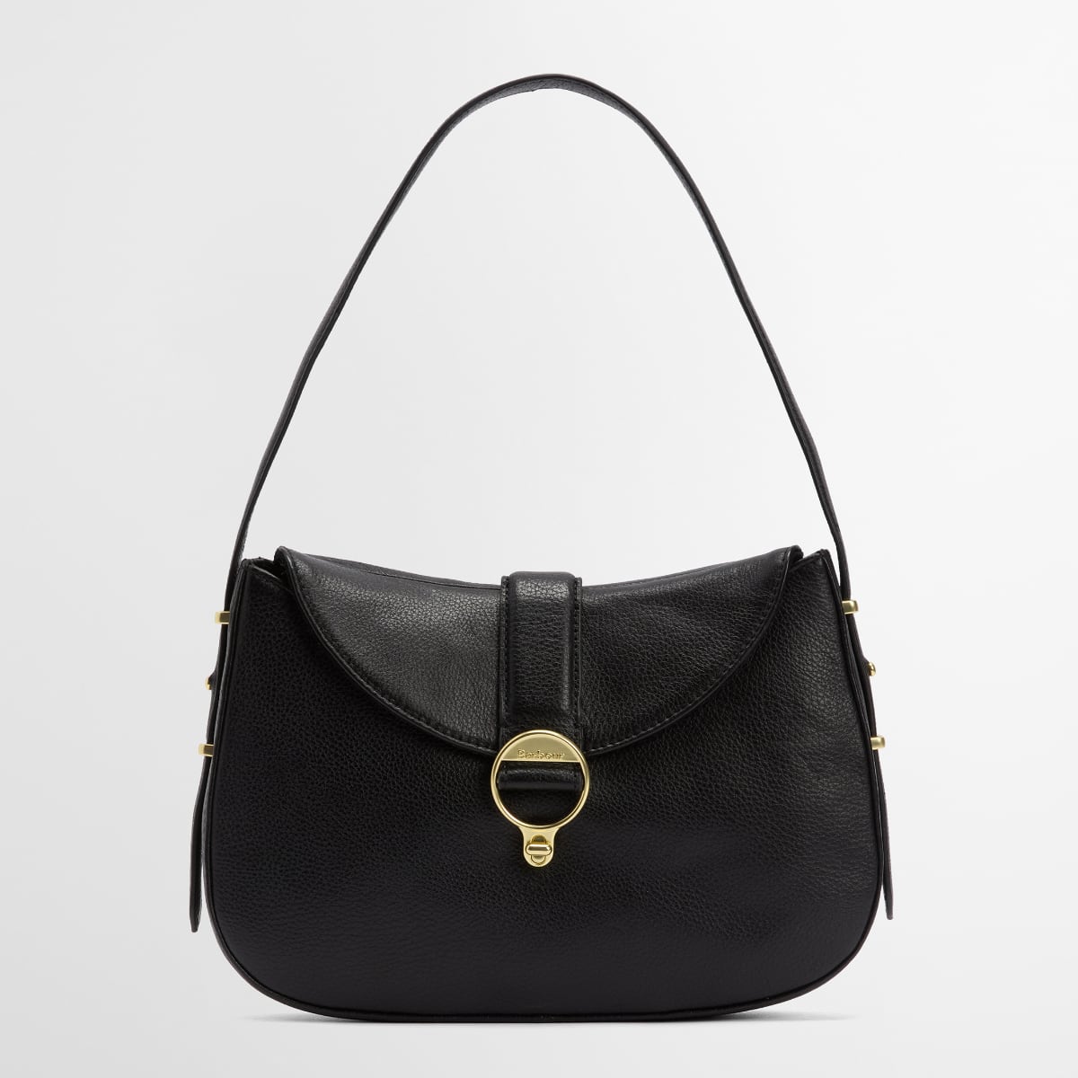Barbour Alder Leather Shoulder Bag | Black