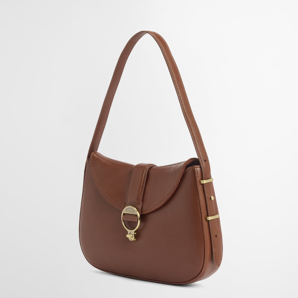 Barbour Alder Leather Shoulder Bag | Brown