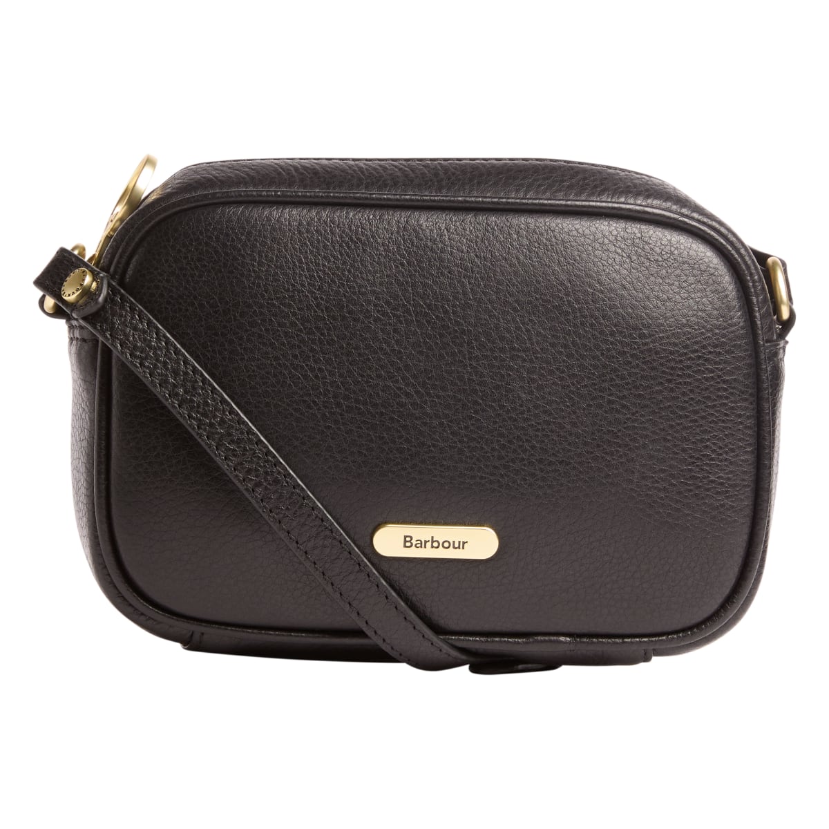 Barbour Daphne Mini Leather Crossbody Bag | Black