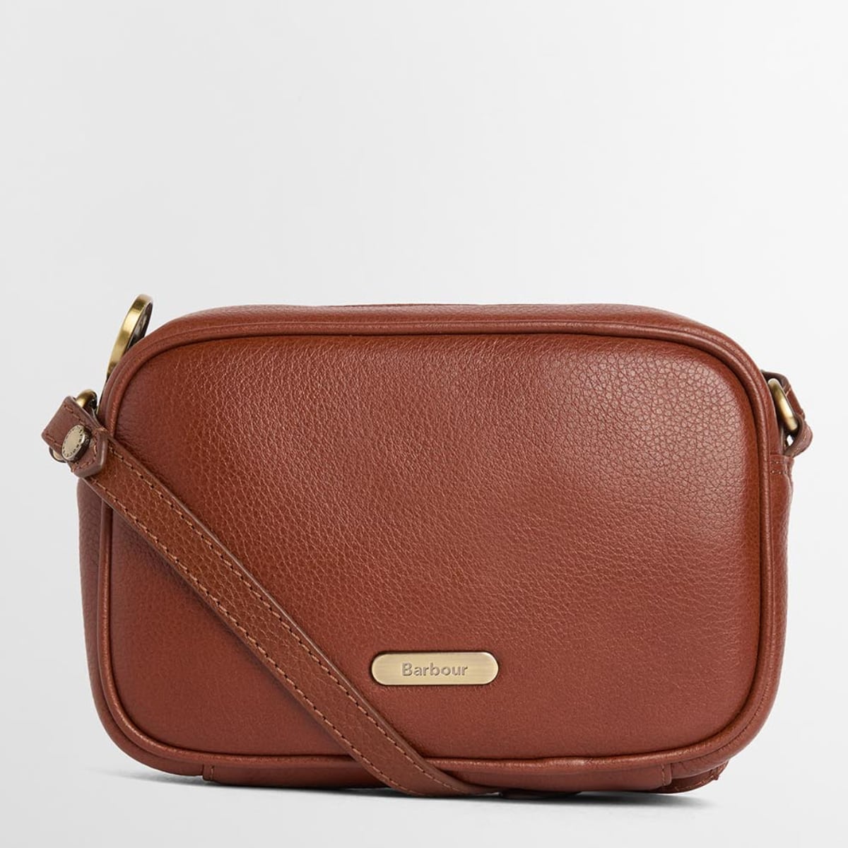 Barbour Daphne Mini Leather Crossbody Bag | Brown
