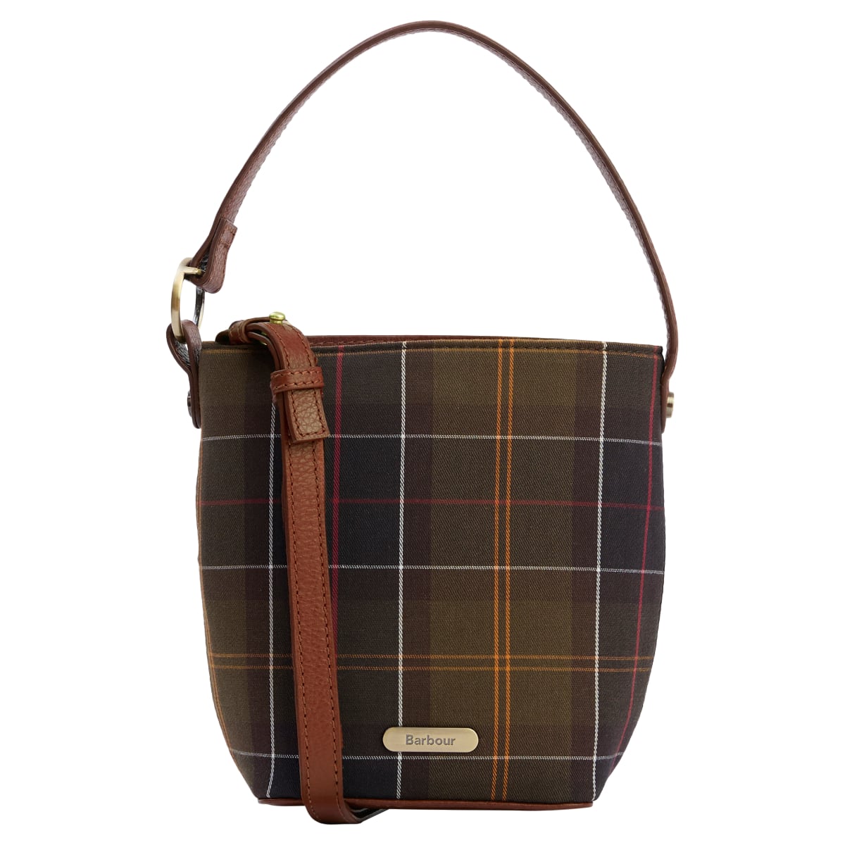 Barbour Cedar Mini Tartan Bucket Bag | Classic Tartan