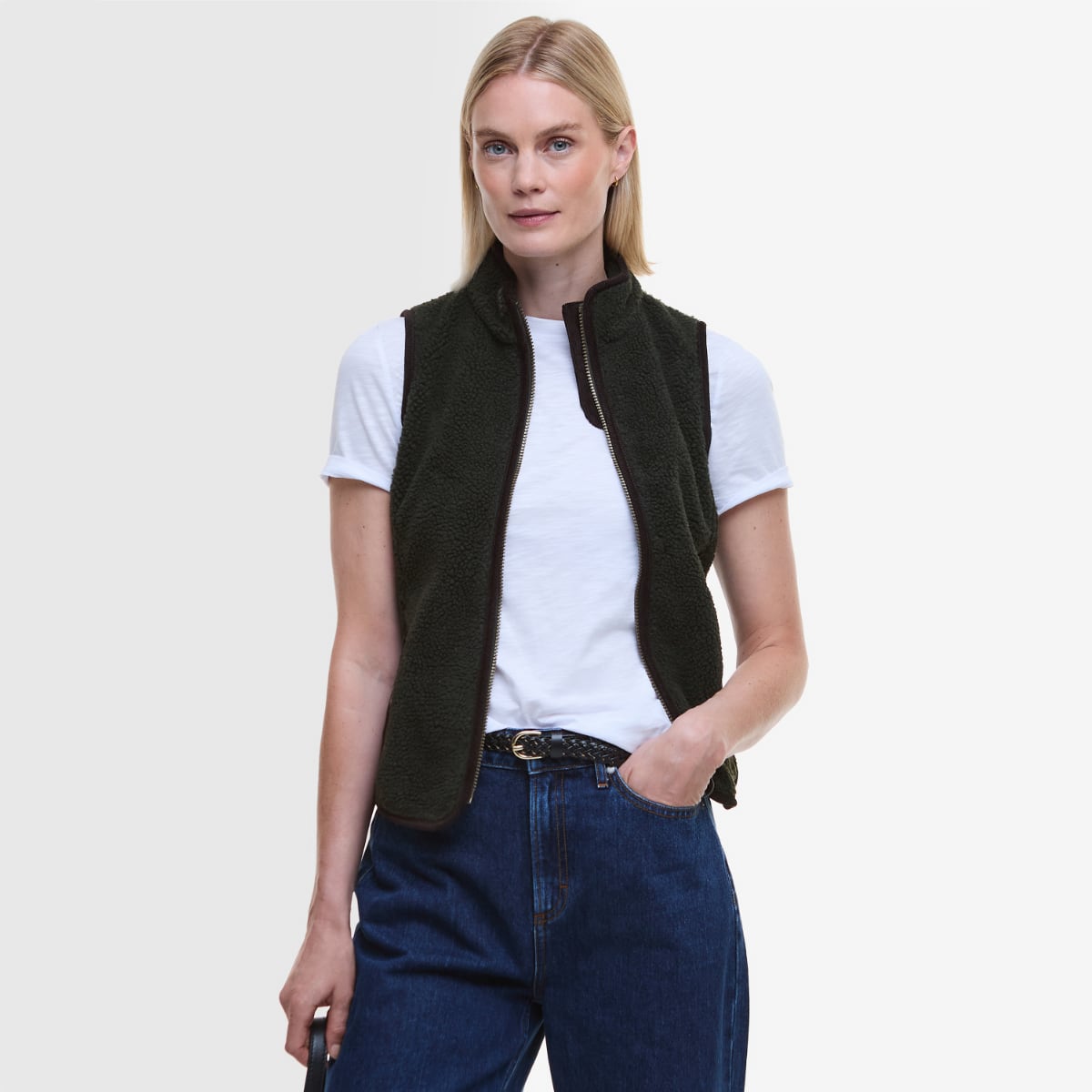 Barbour Burford Fleece Women's Gilet | Olive