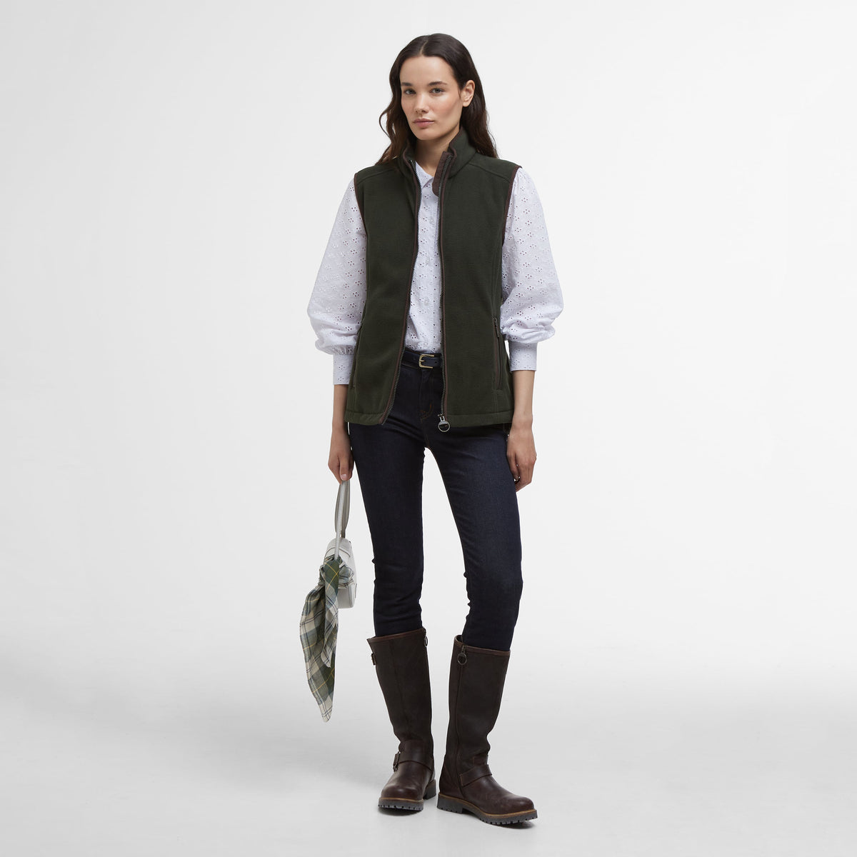 Barbour Country Colton Fleece Women's Gilet | Sage