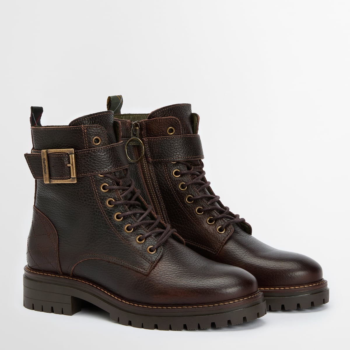 Barbour Heidi Women's Commando Boots | Classic Brown