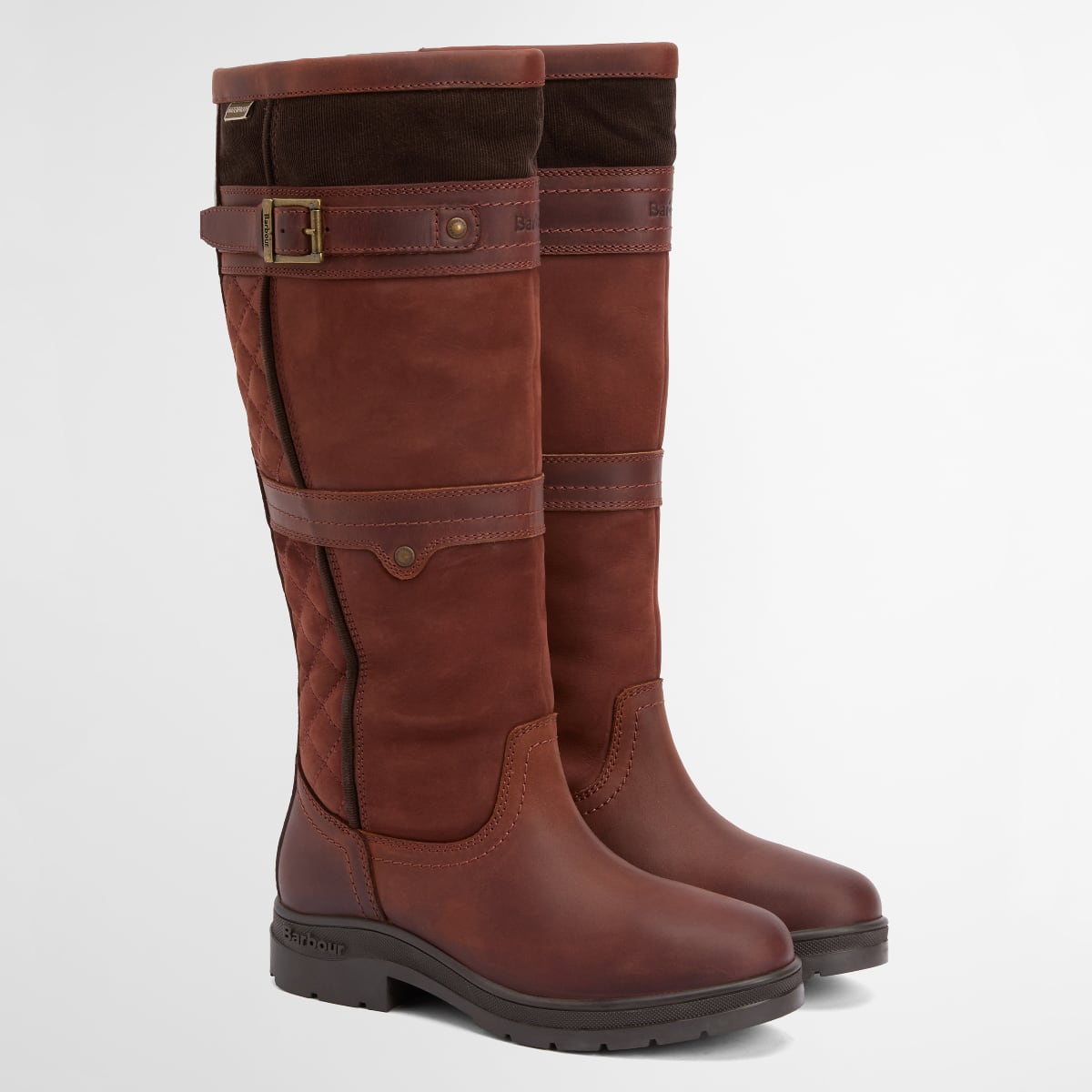 Barbour Beaconsfield Knee-High Women's Boots | Mahogony