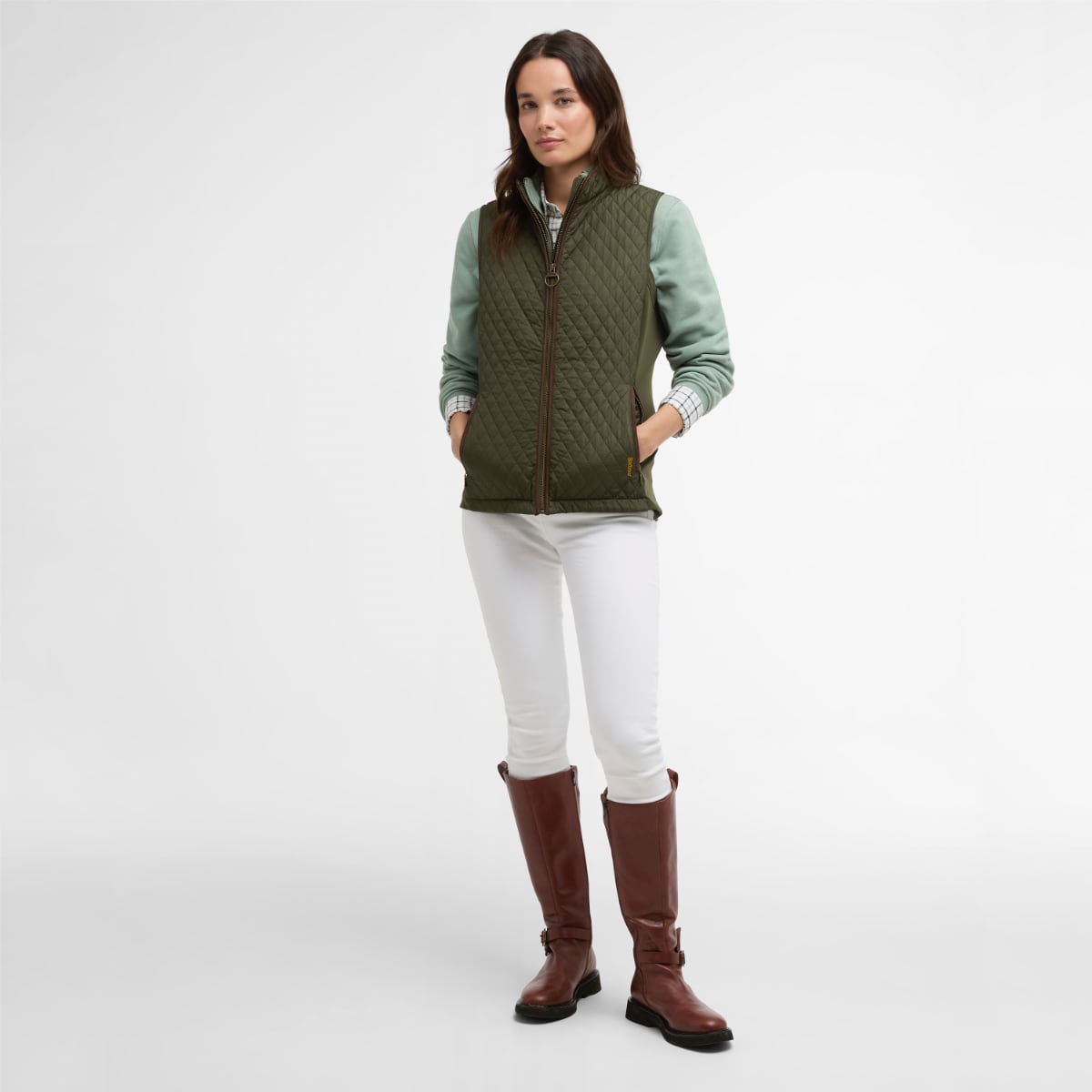 Barbour Basswood Women's Quilted Gilet | Olive