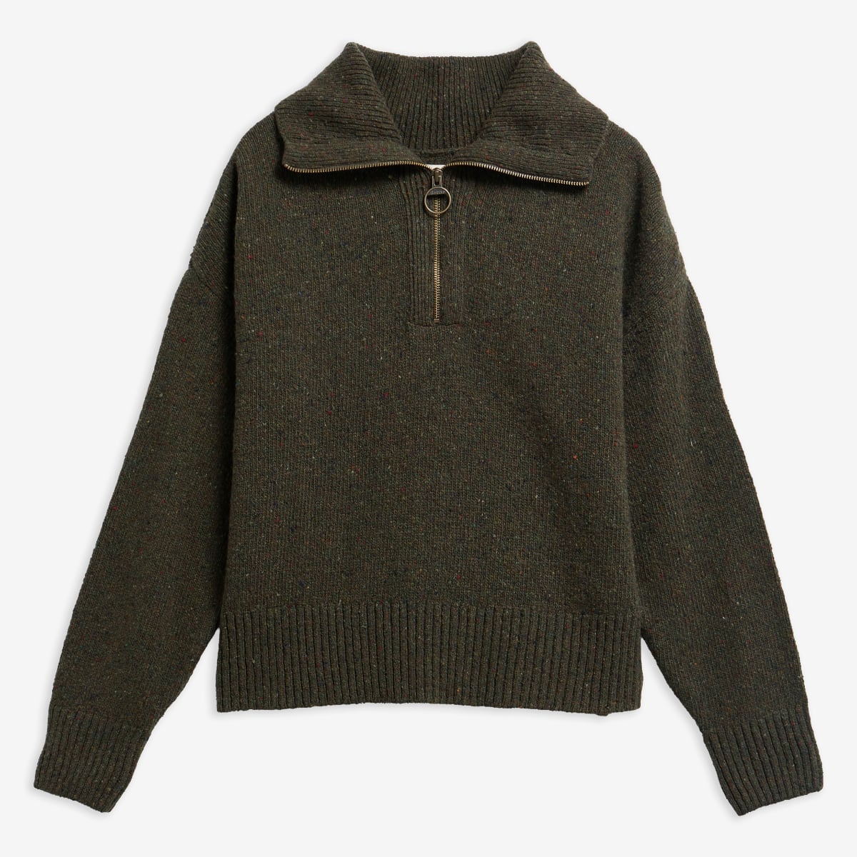 Barbour Lavensdale Half-Zip Women's Knit | Olive