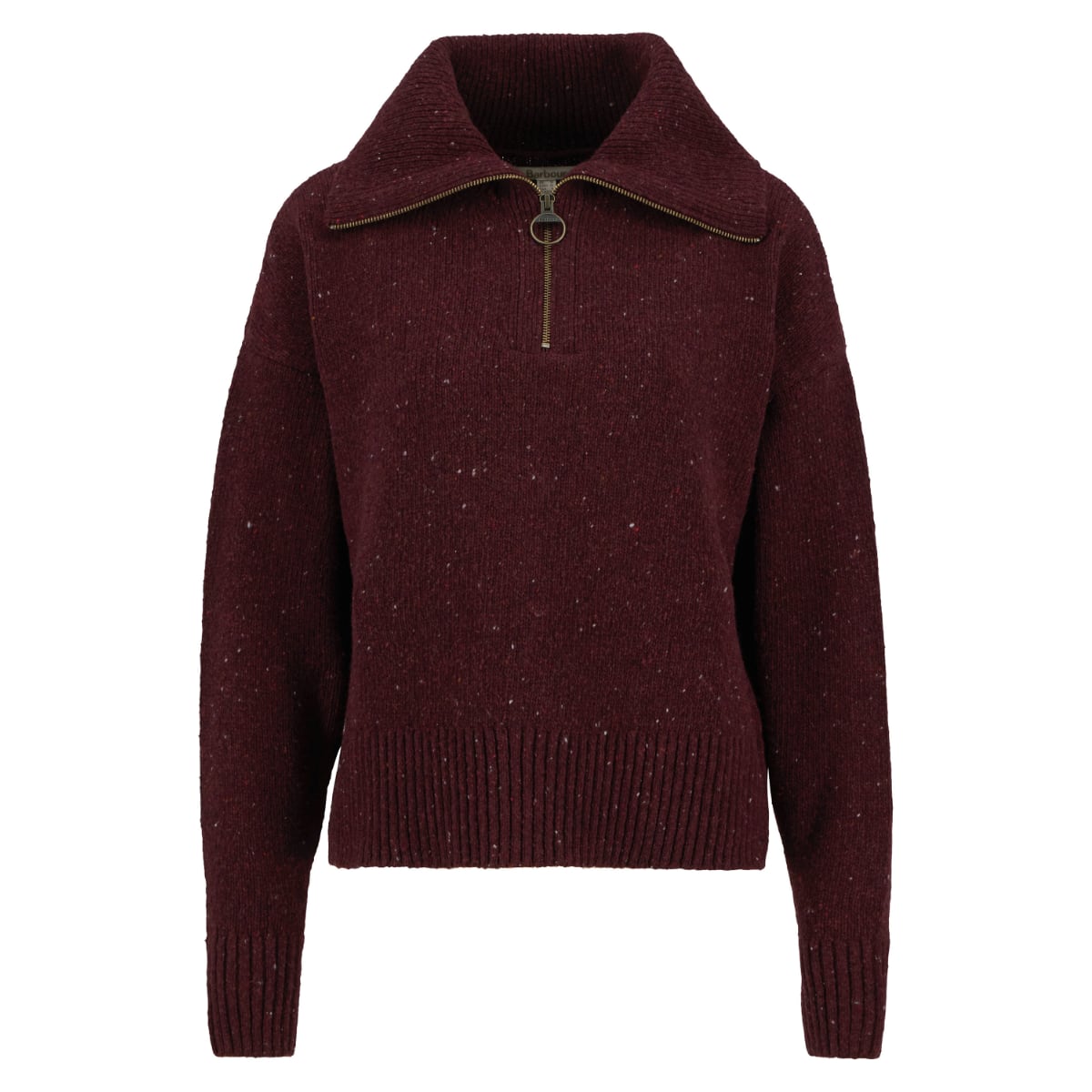 Barbour Lavensdale Half-Zip Women's Knit | Black Cherry