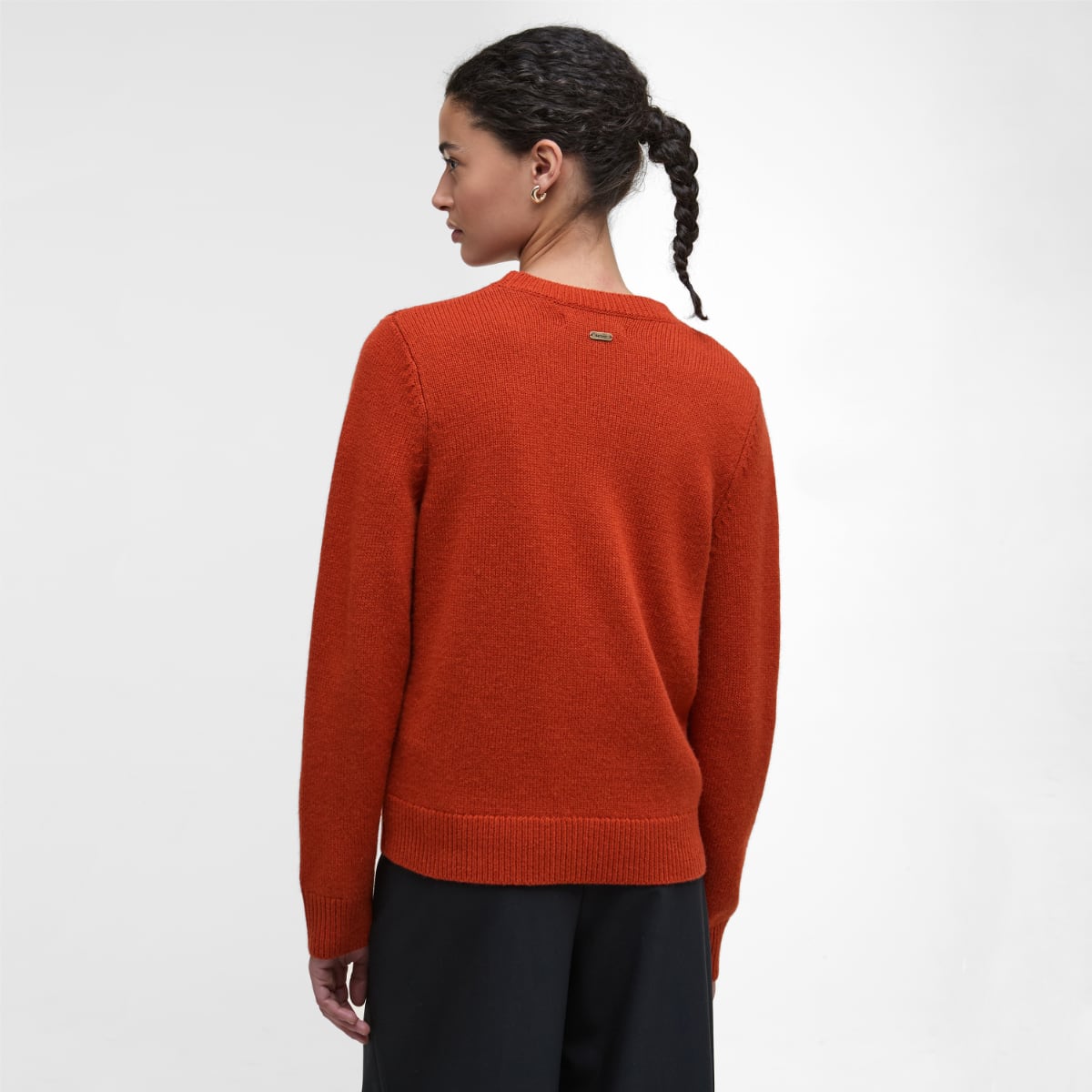 Barbour Woodhouse Crew Neck Women's Knit | Orange