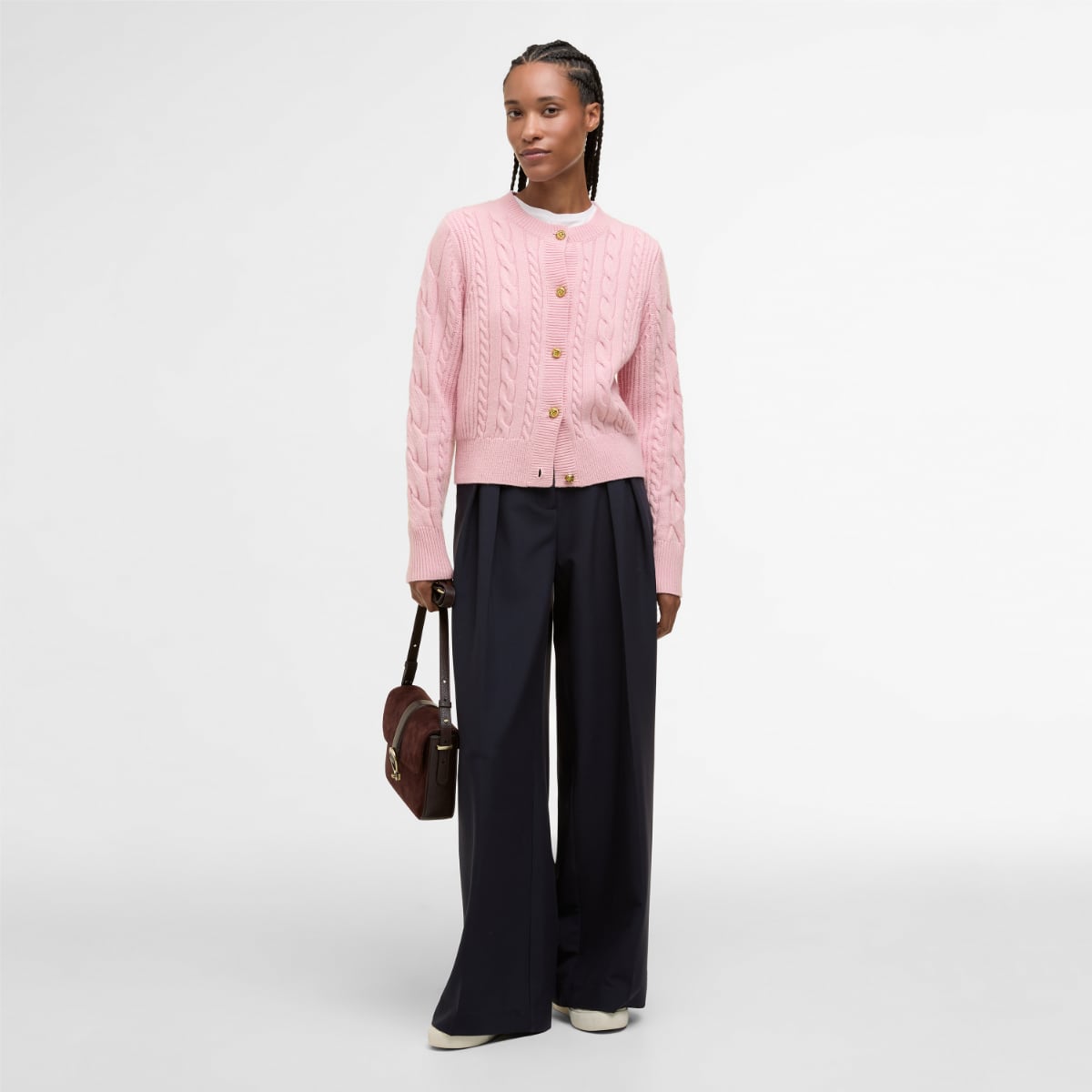 Barbour Elina Knitted Women's Cardigan | Cherry Blossom