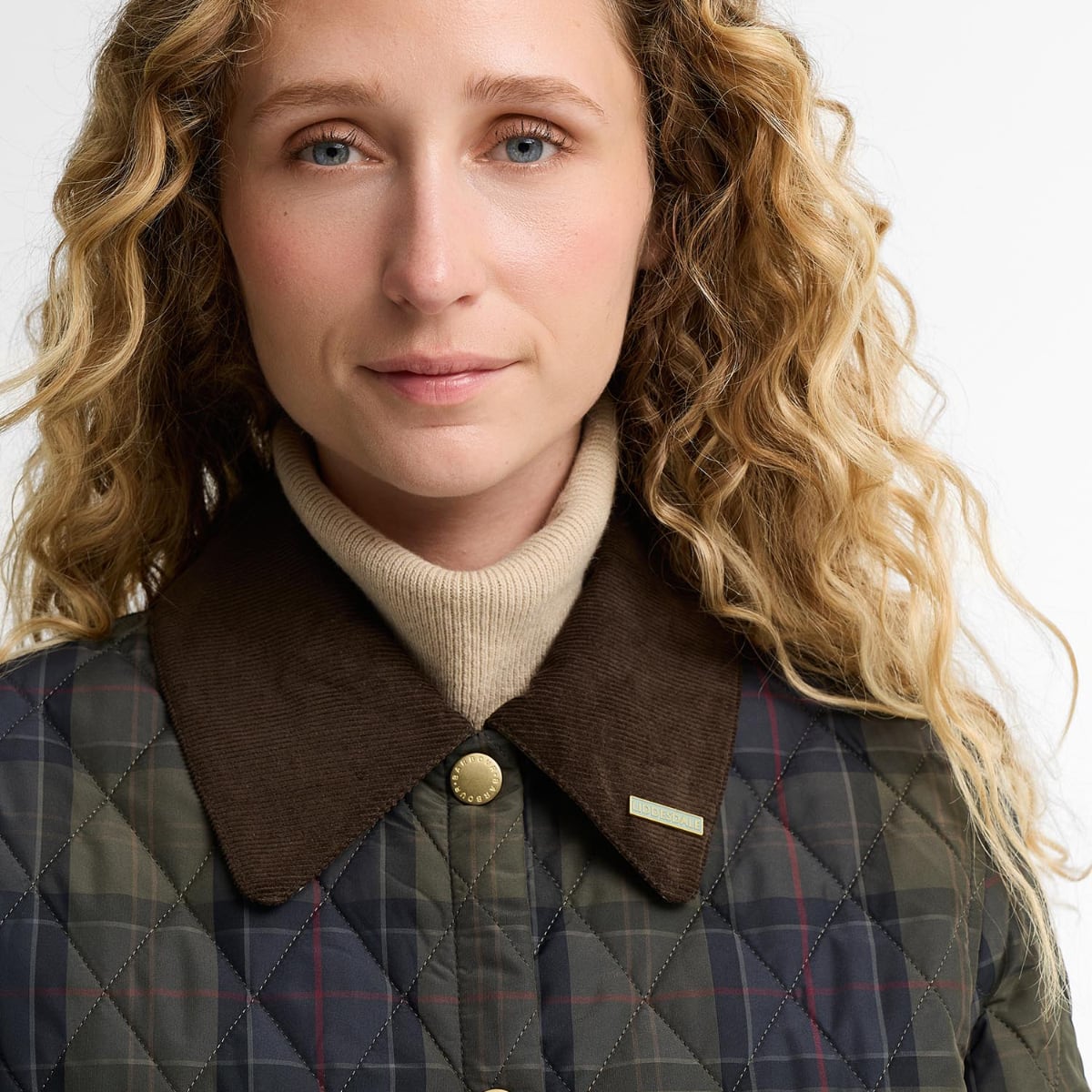 Barbour Tartan Reimagined Icons Cropped Liddesdale Women's Quilted Jacket | Shadow Classic