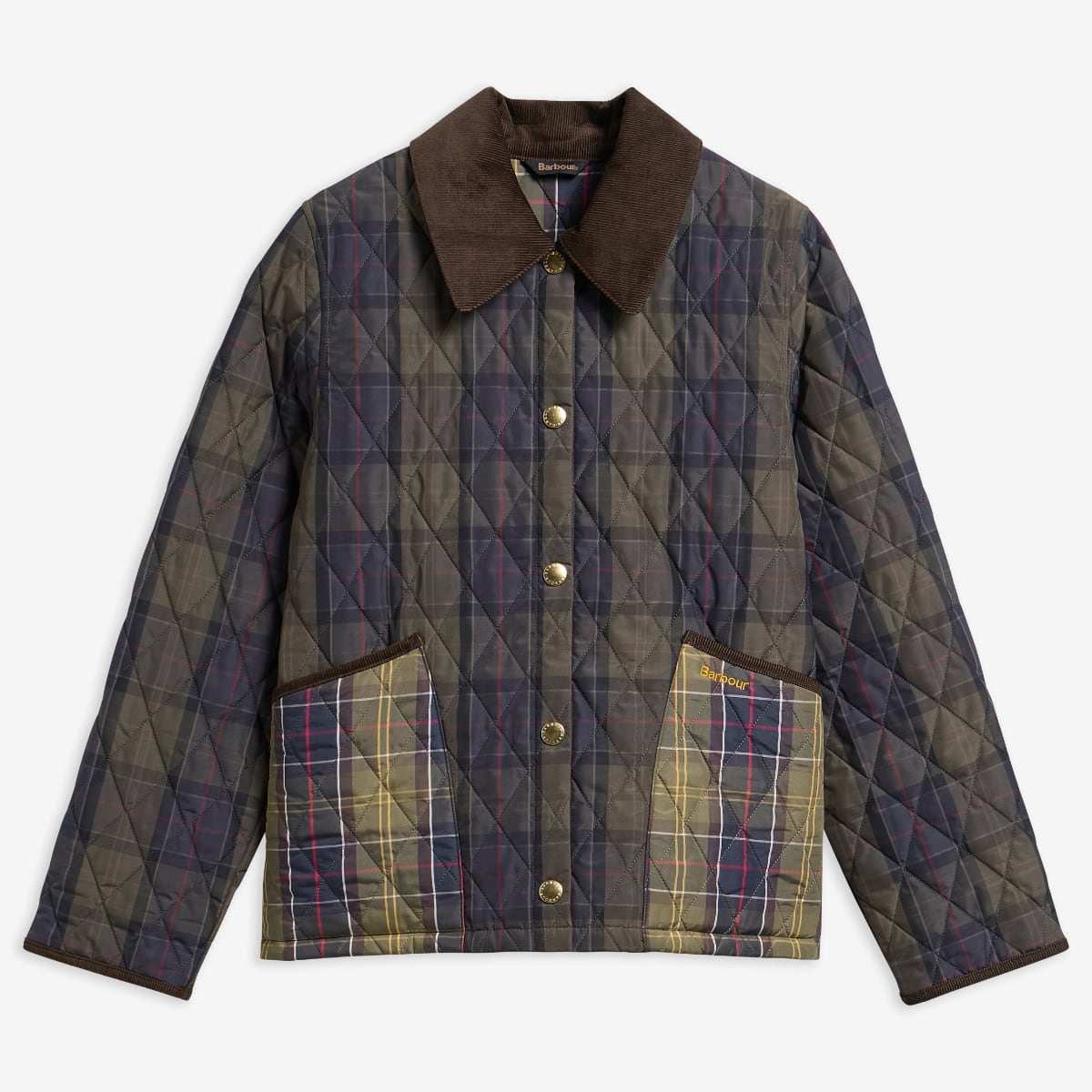 Barbour Tartan Reimagined Icons Cropped Liddesdale Women's Quilted Jacket | Shadow Classic