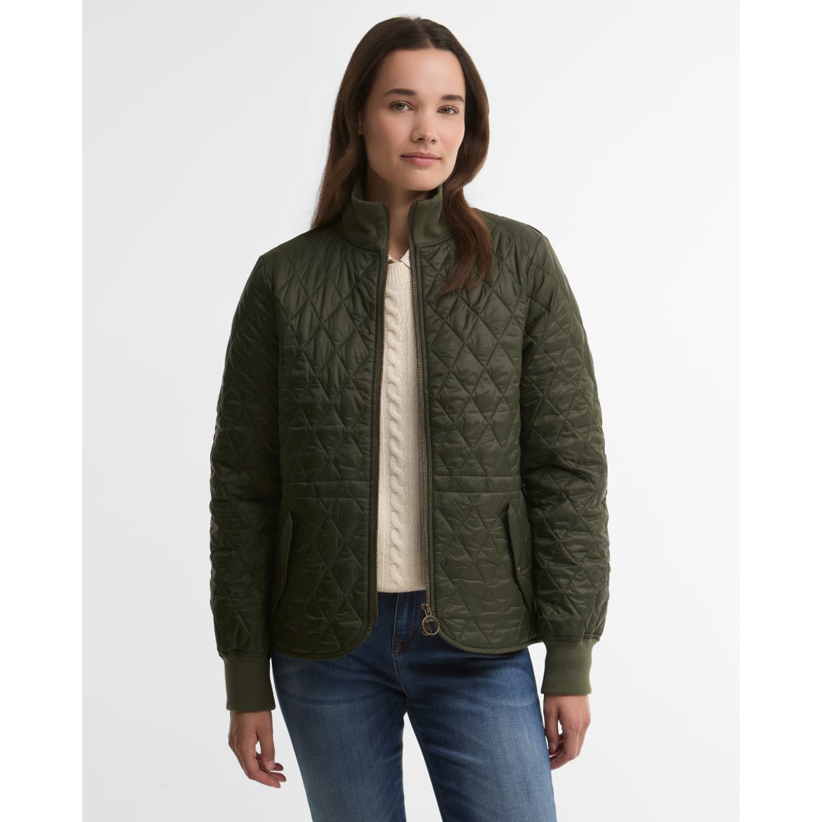 Barbour Hermione Women's Quilted Jacket | Olive/Shadow Classic