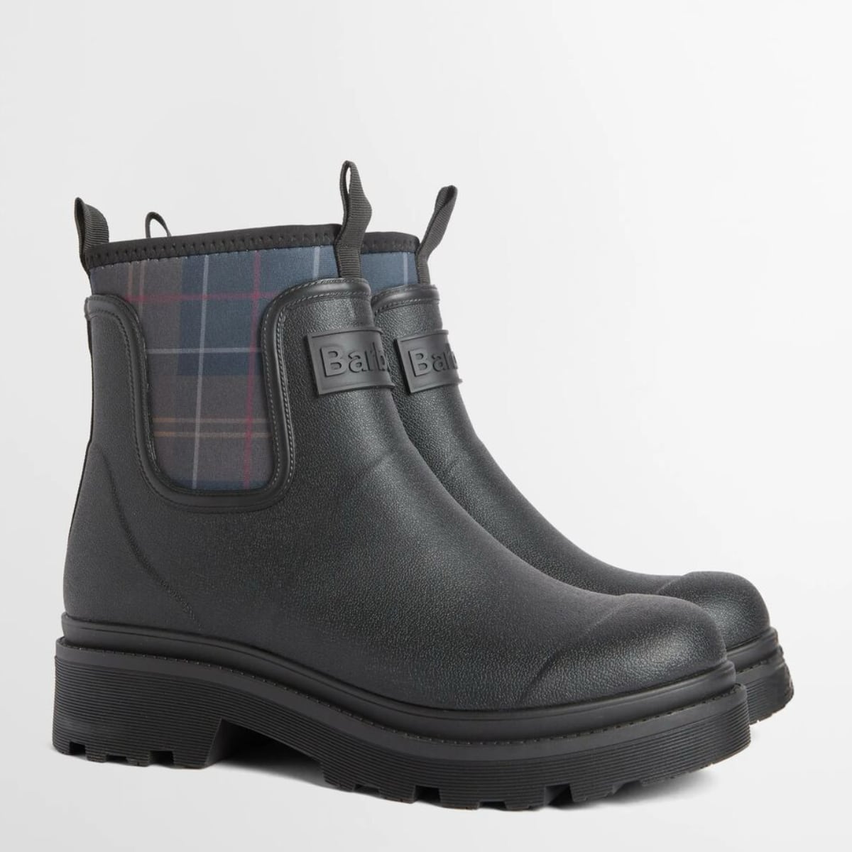 Barbour Cynthia Chelsea Ankle Women's Wellingtons | Black/Shadow Tartan