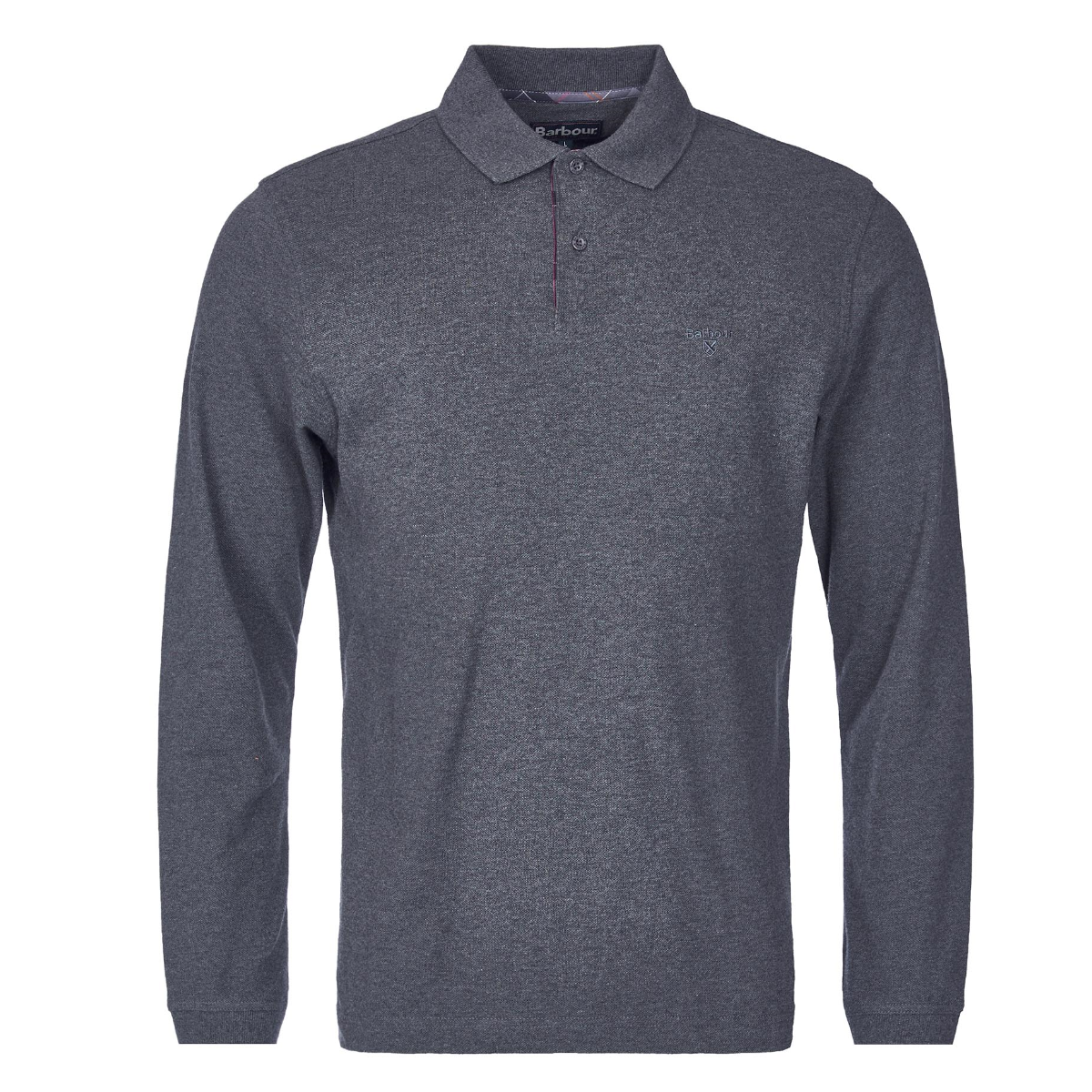 Barbour Long Sleeve Men's Sports Polo | Slate Marl