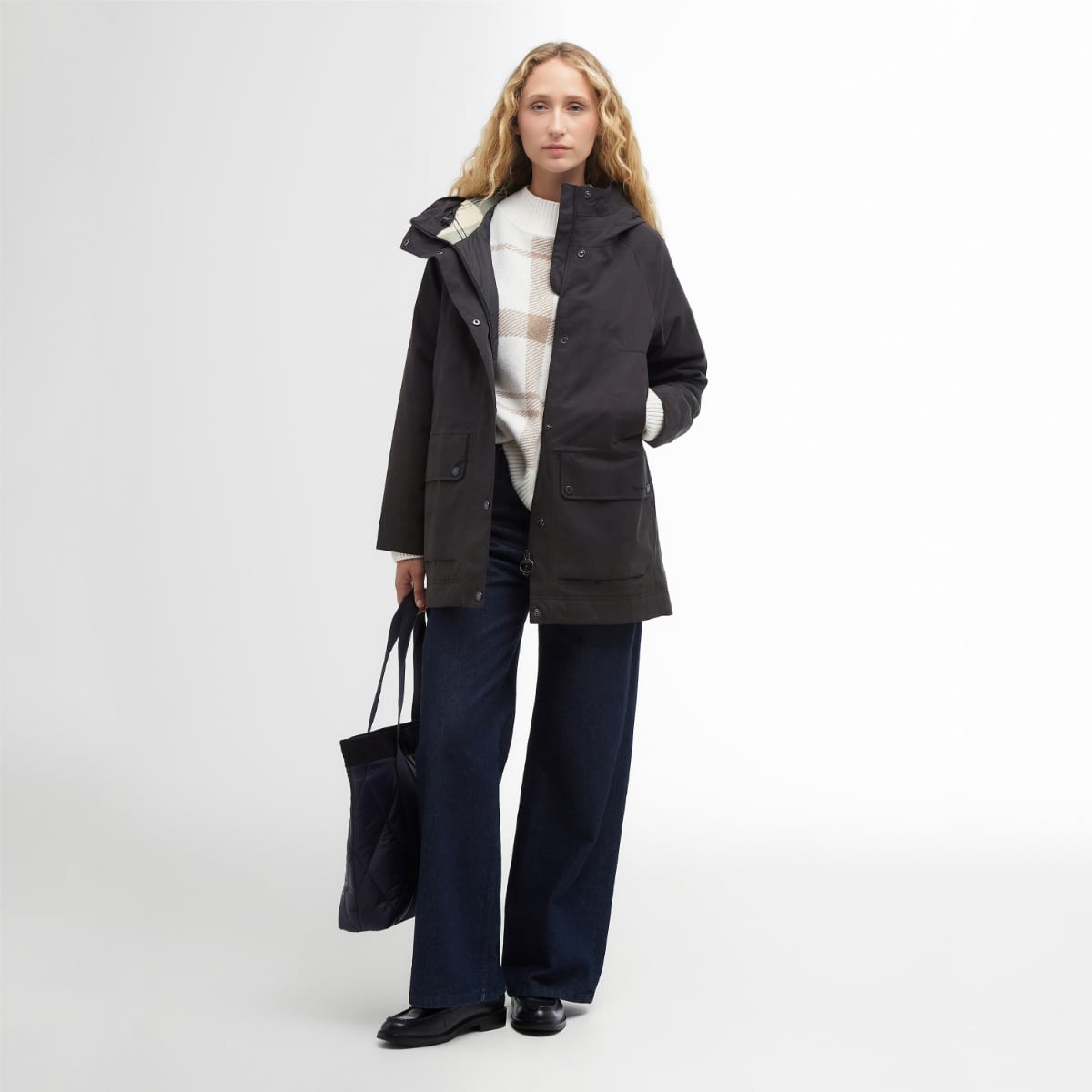 Barbour Winter Beadnell Women's Waterproof Jacket | Black