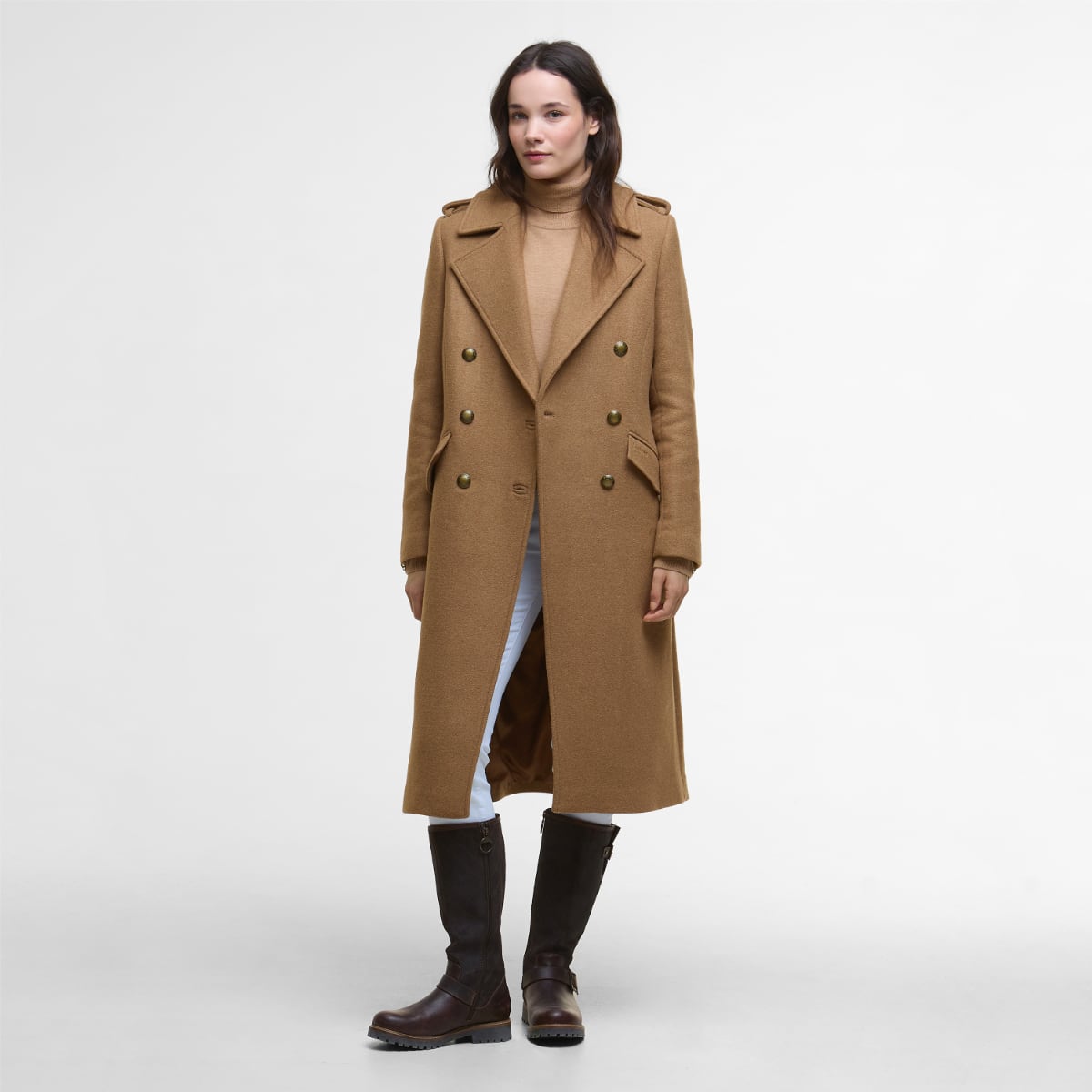 Barbour Cottesmore Women's Wool Coat | Camel