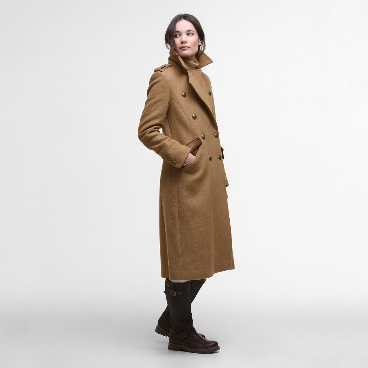 Barbour Cottesmore Women's Wool Coat | Camel