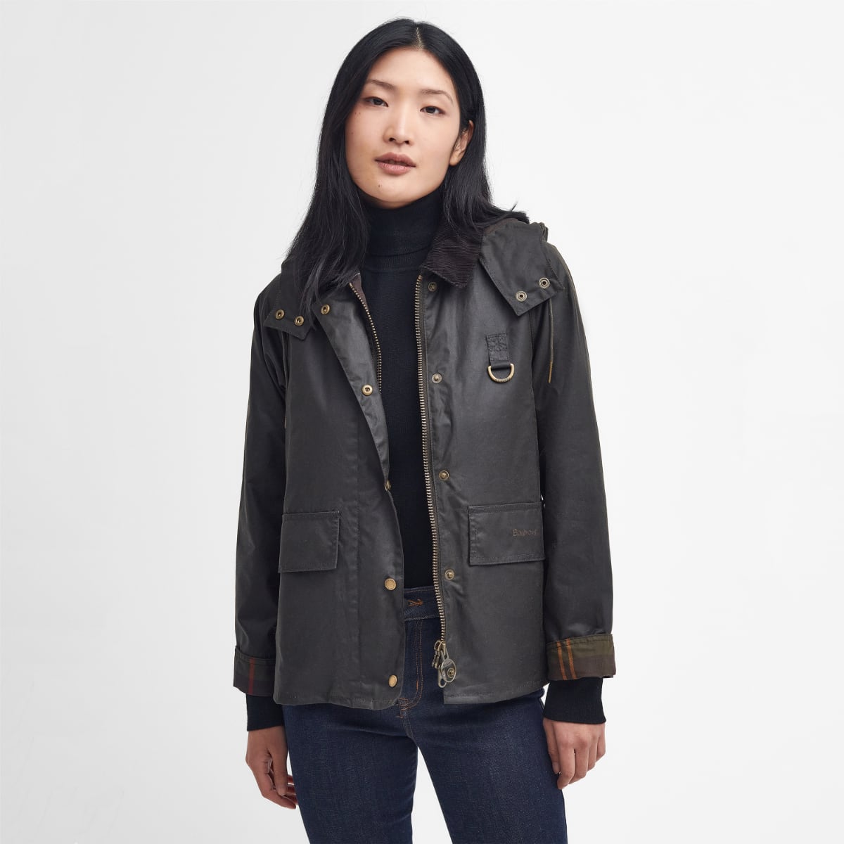 Barbour Avon Women's Waxed Jacket | Olive