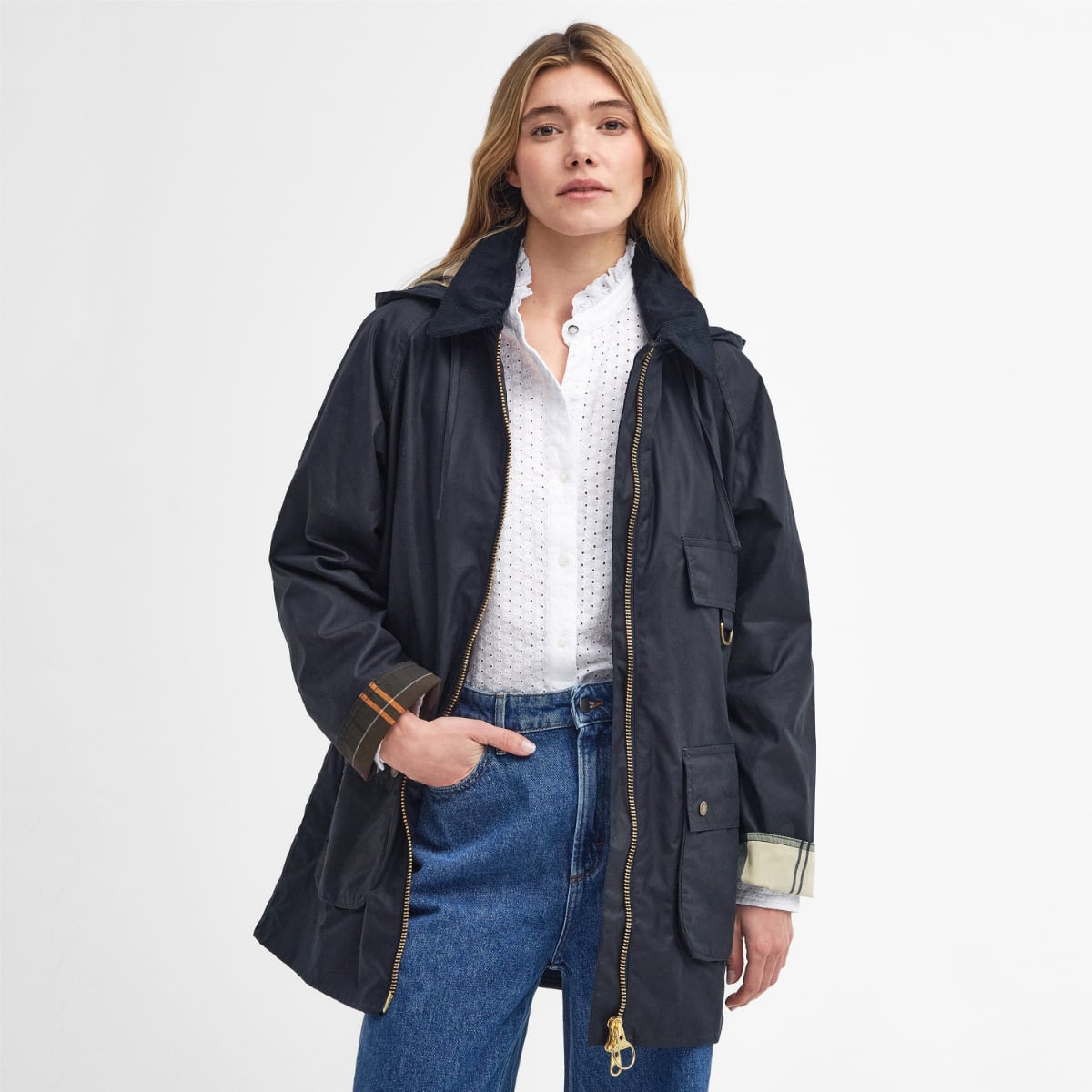 Barbour Highclere Women's Waxed Jacket | Classic Navy