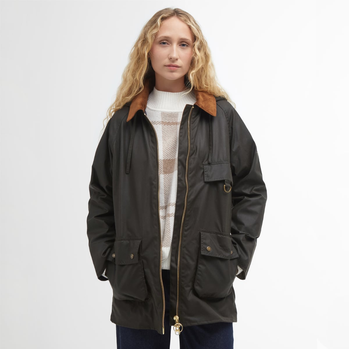 Barbour Highclere Women's Waxed Jacket | Olive