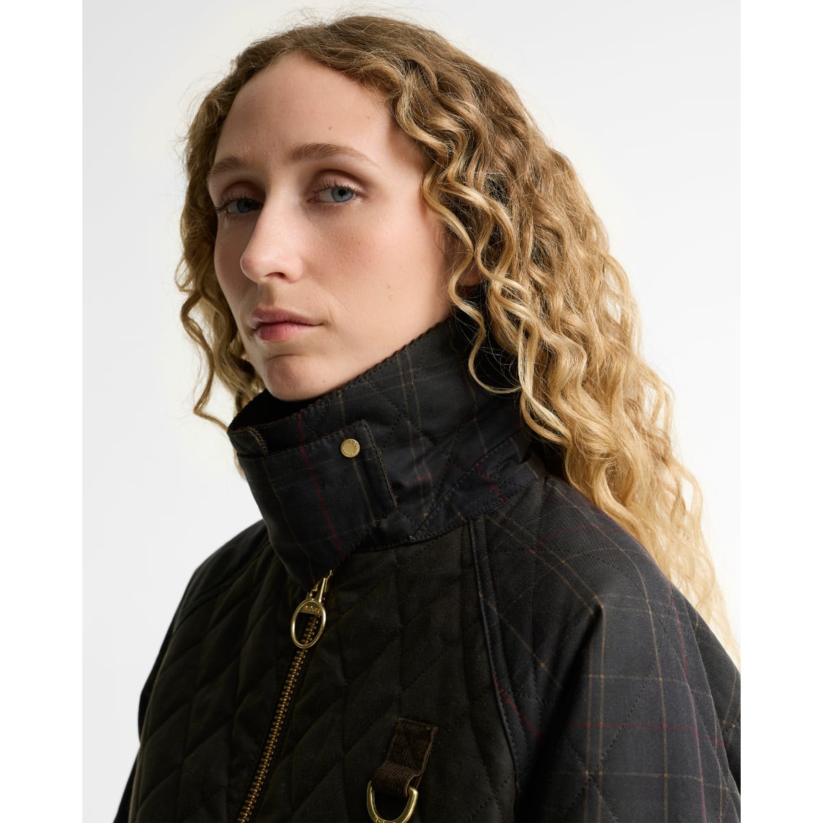 Barbour Tartan Reimagined Icons Quilted Spey Women's Waxed | Olive/Classic