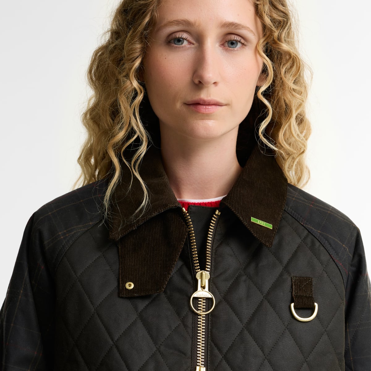 Barbour Tartan Reimagined Icons Quilted Spey Women's Waxed | Olive/Classic