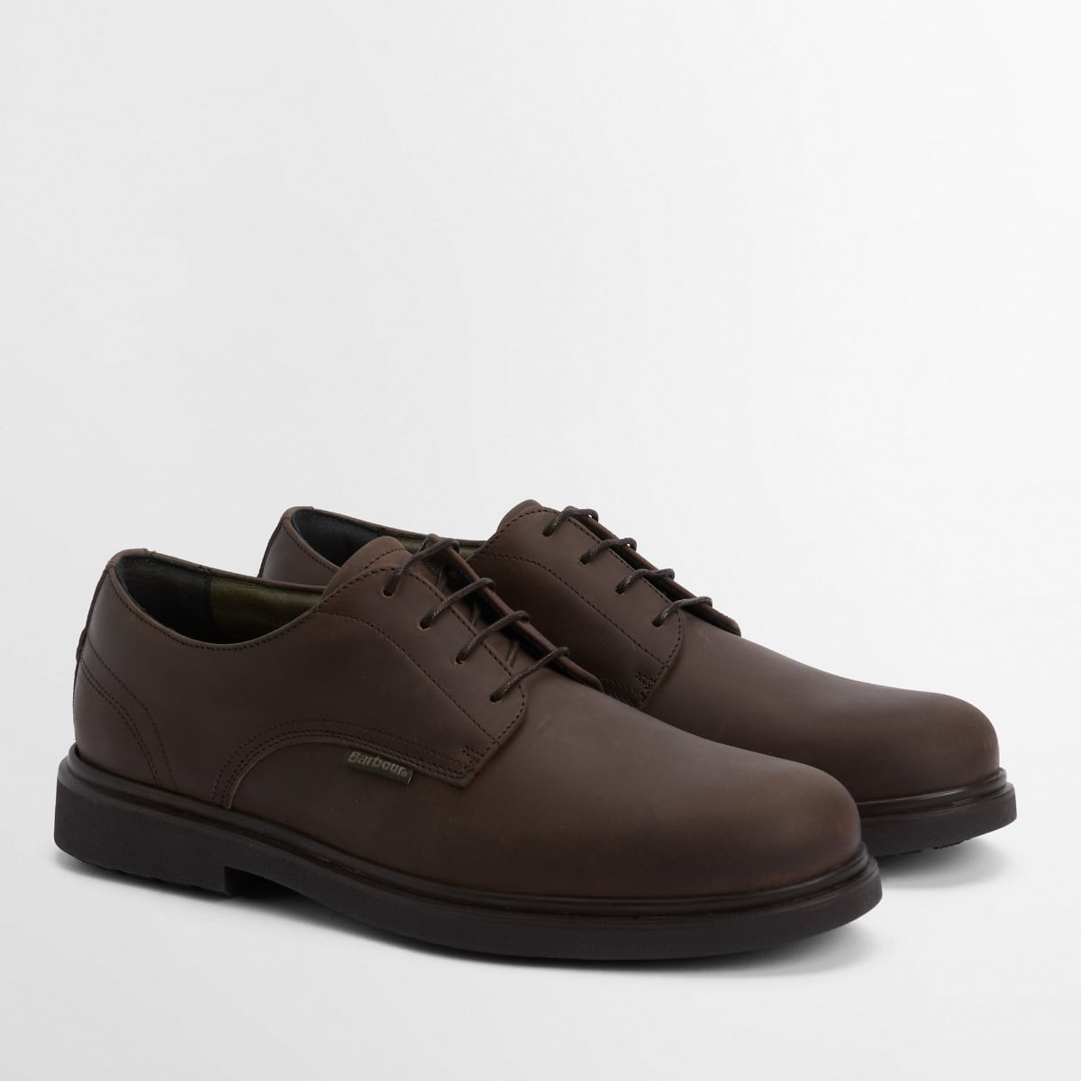 Barbour Carthy Men's Derby Brogue Shoe | Dark Brown