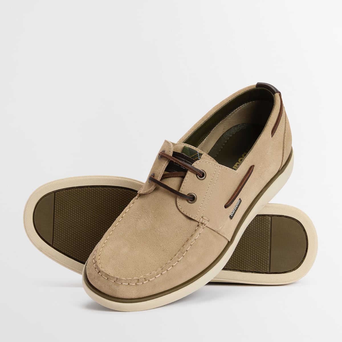 Barbour Rothley Boat Shoes | Taupe