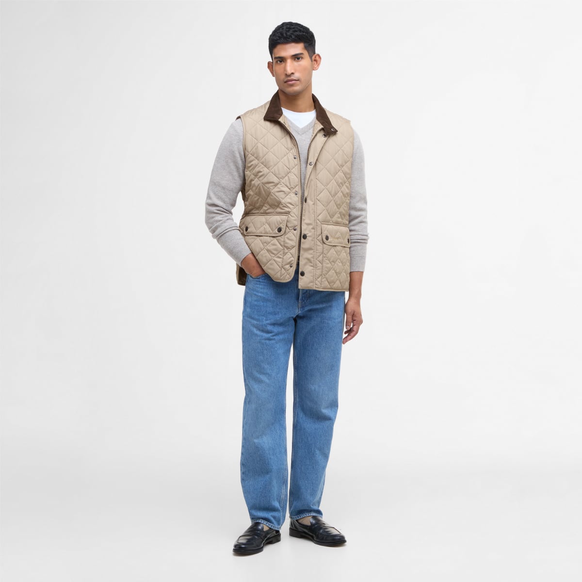 Barbour NEW Lowerdale Quilted Men's Gilet | Washed Stone
