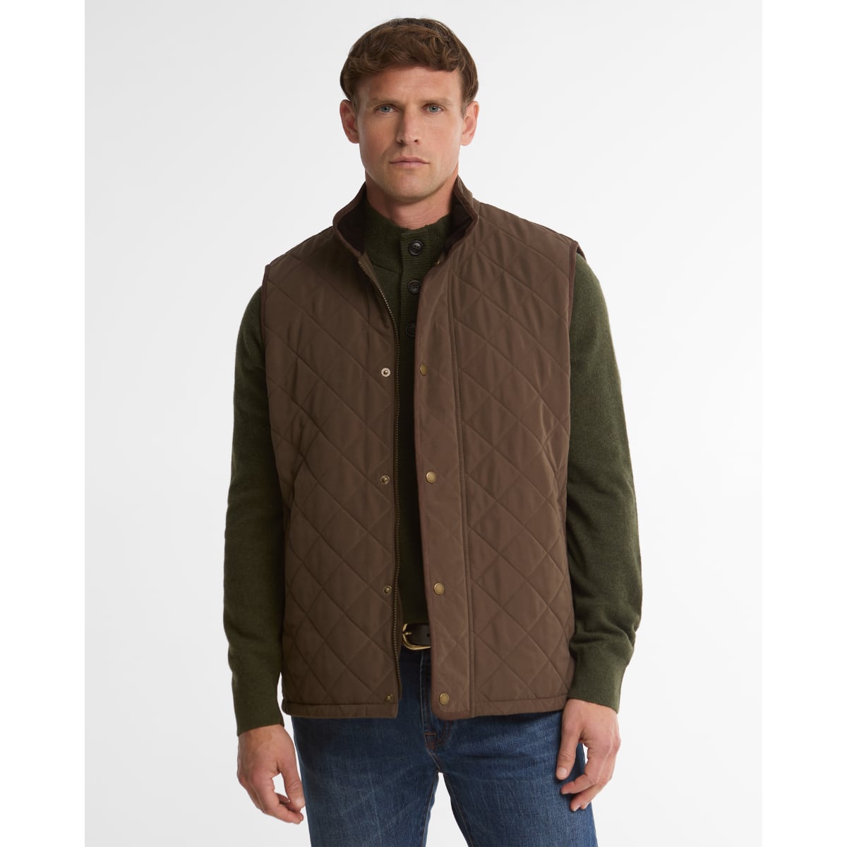 Barbour Rosley Polarquilt Men's Gilet | Dark Olive