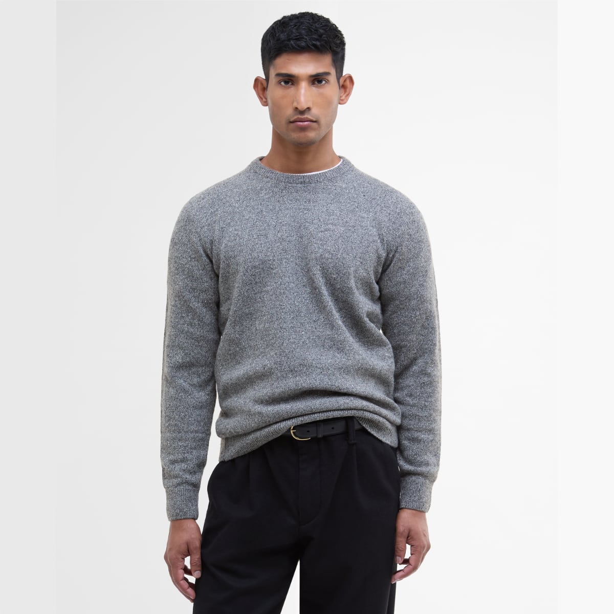 Barbour Tisbury Crew Neck Men's Jumper | Grey
