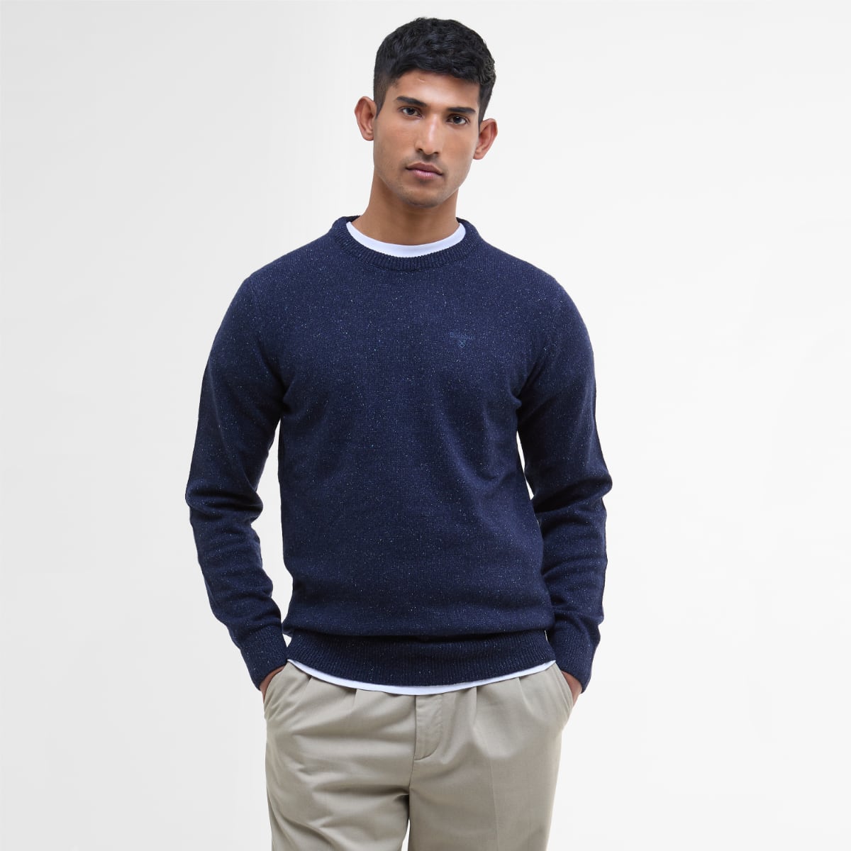 Barbour Tisbury Crew Neck Men's Jumper | Navy