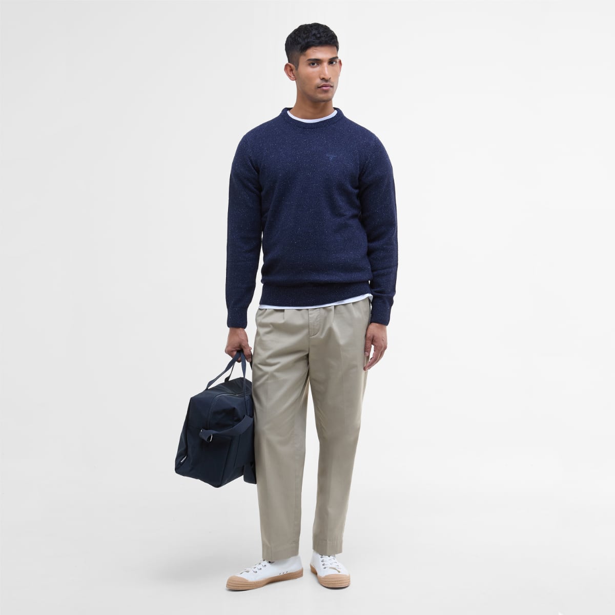Barbour Tisbury Crew Neck Men's Jumper | Navy