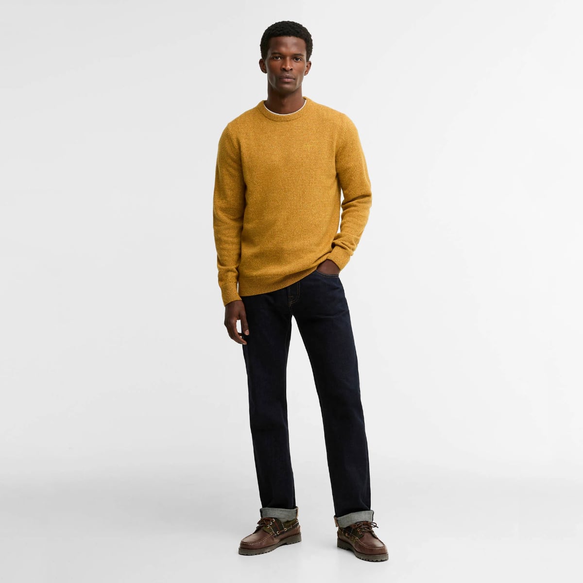 Barbour Tisbury Crew Neck Men's Jumper | Copper