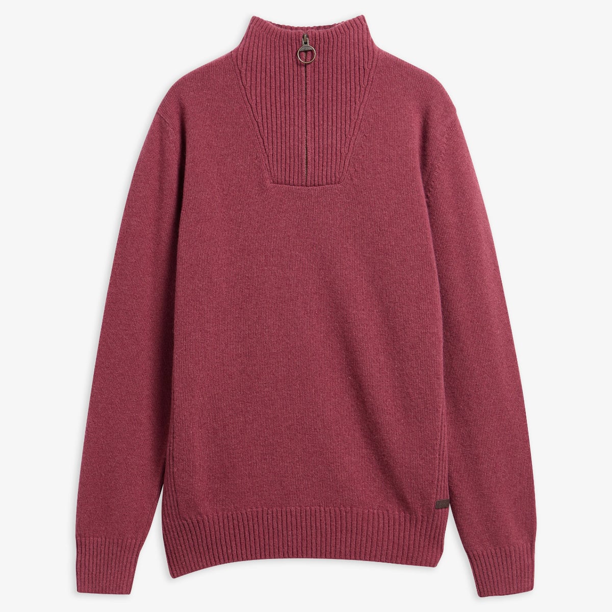 Barbour Nelson Essential Half Zip Men's Jumper | Mauve