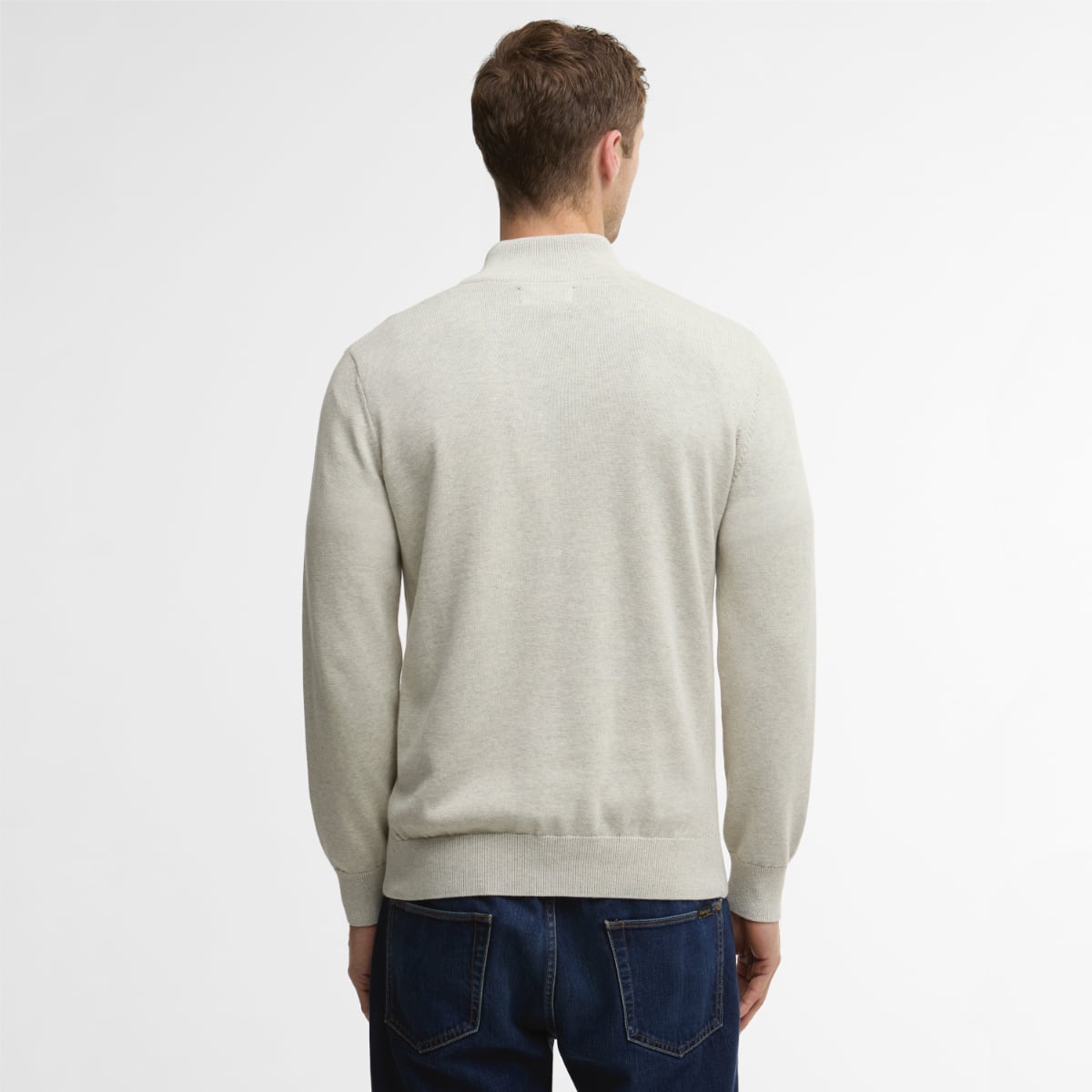 Barbour Cotton Half Zip Men's Jumper | Neutral