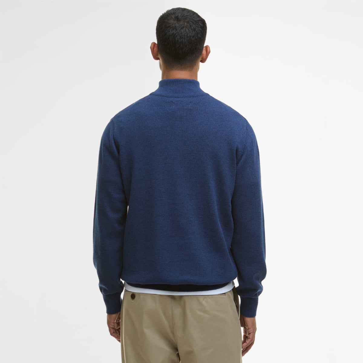 Barbour Cotton Half Zip Men's Jumper | Inky Marl