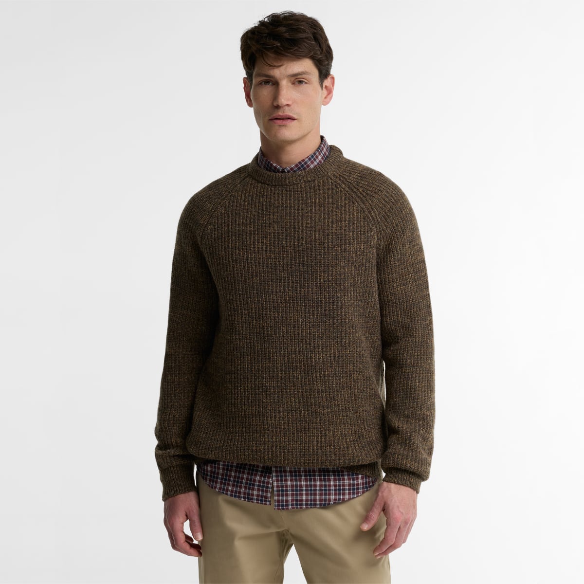 Barbour Horseford Crew Neck Sweater | Camel