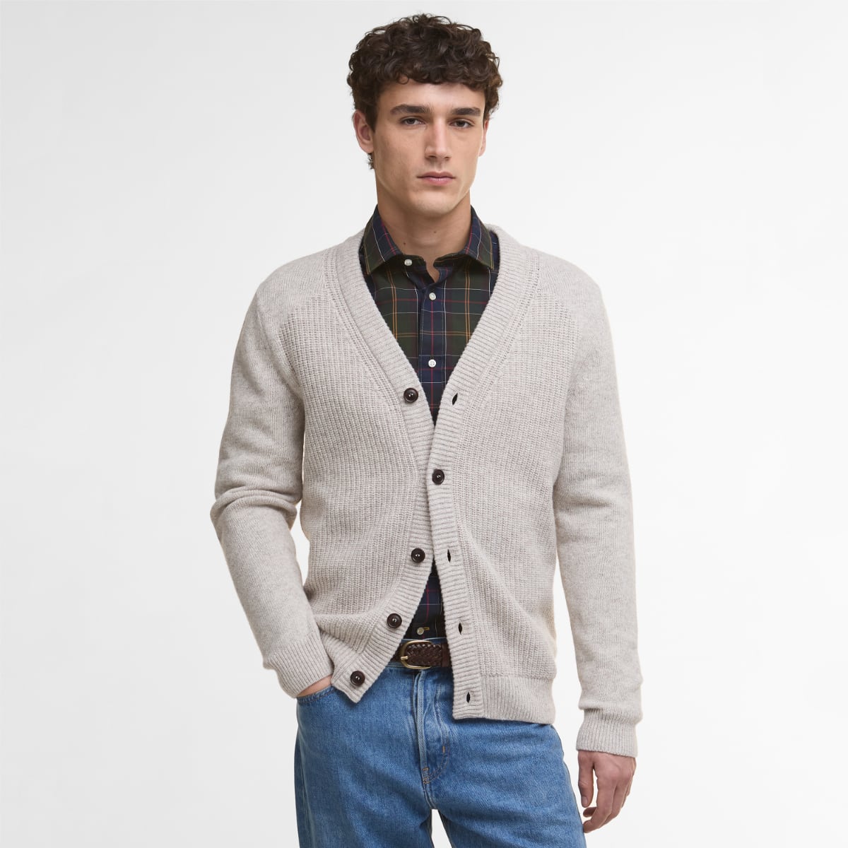 Barbour Mainland Men's Cardigan | Mist