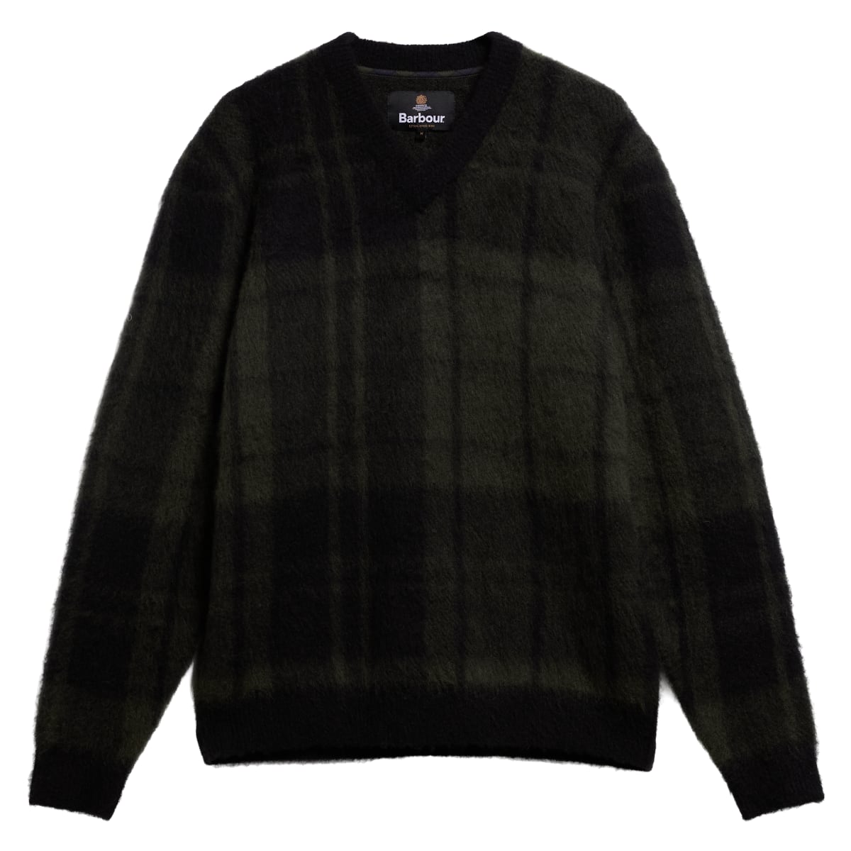 Barbour Hunham V-Neck Men's Sweater | Black