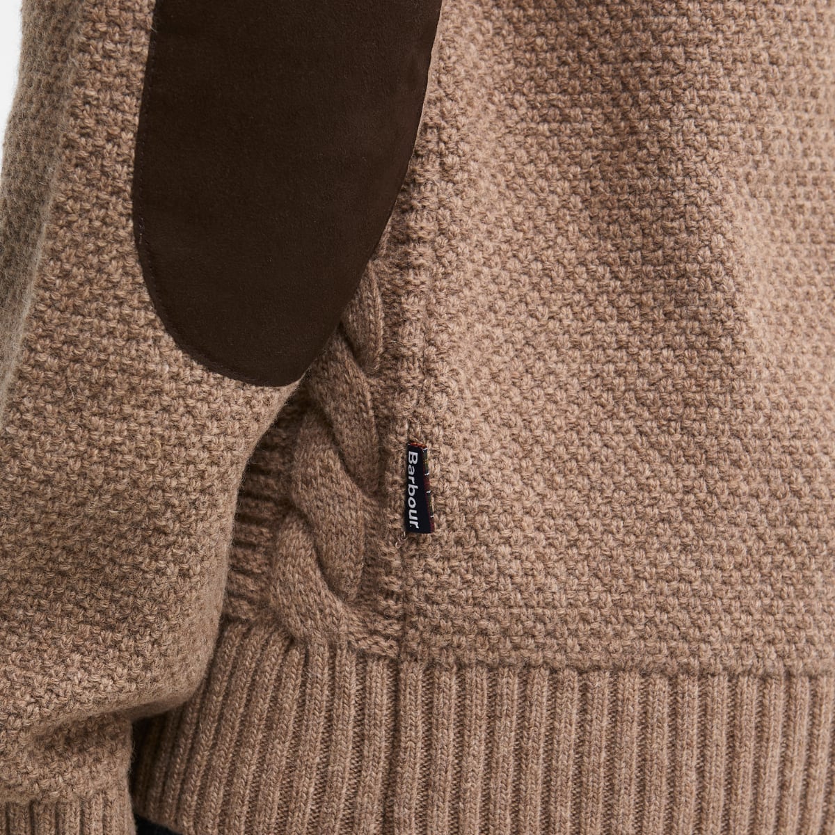 Barbour Staplecross Rollneck Lambswool Men's Sweater | Stone