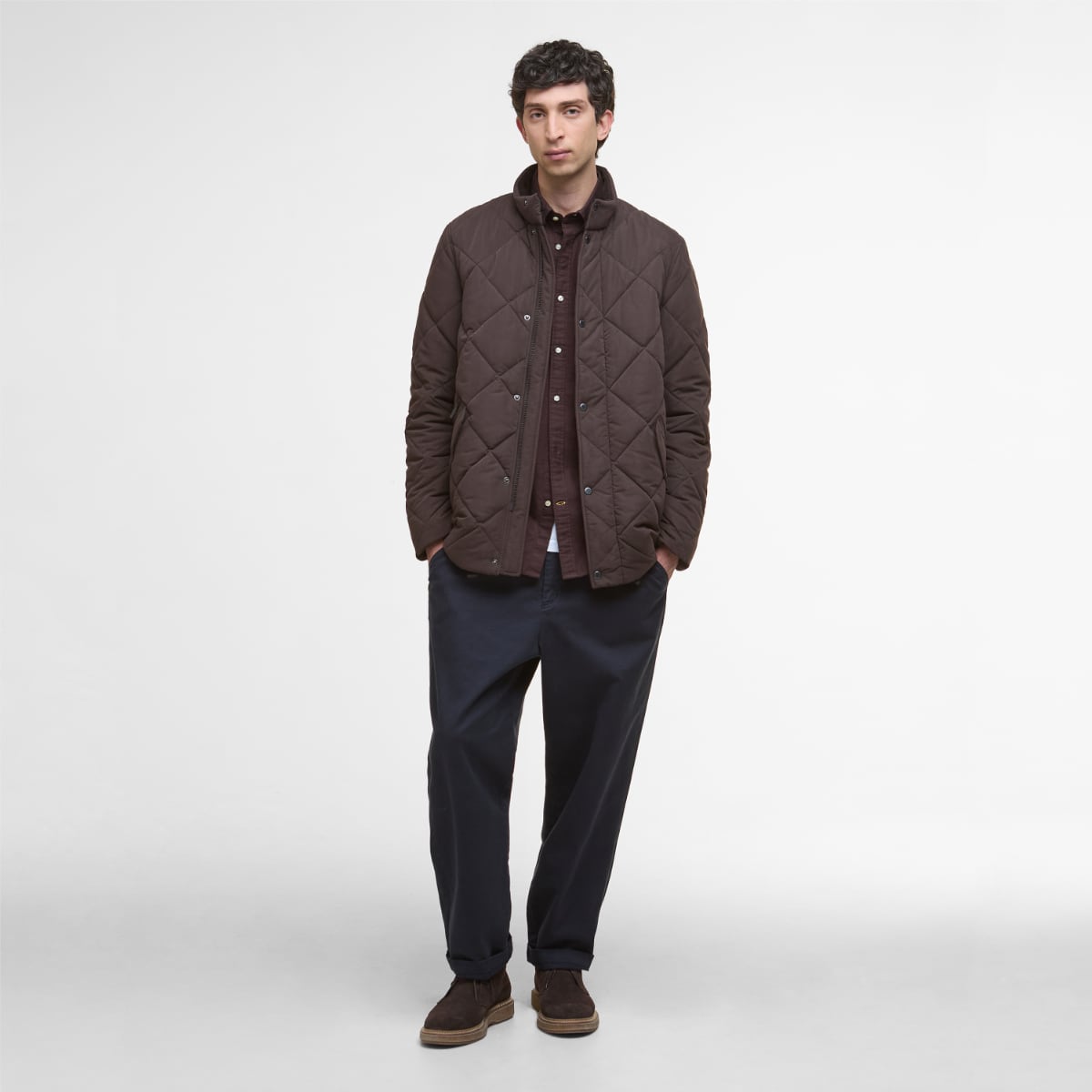 Barbour Winter Chelsea Quilted Men's Jacket | Black Oak