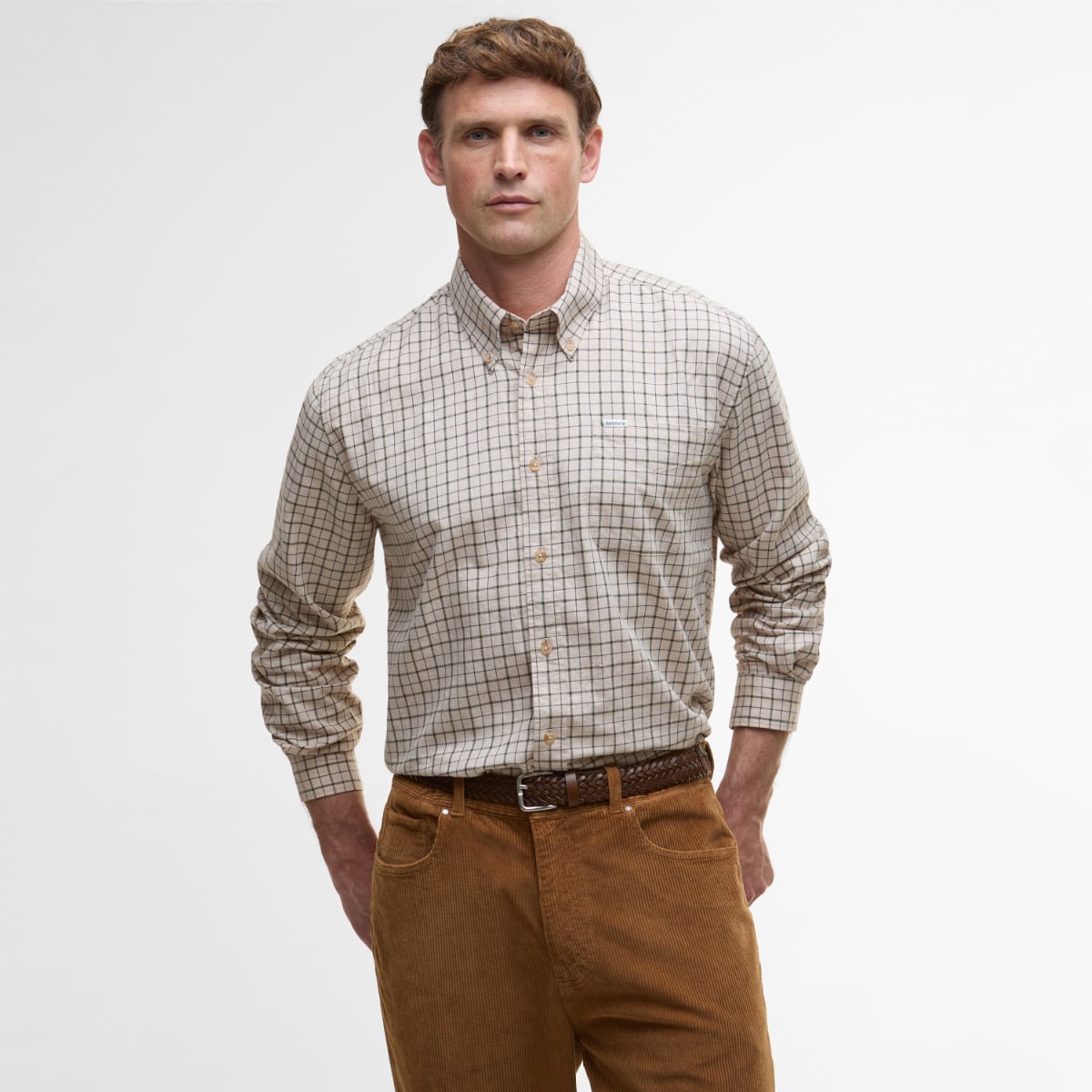 Barbour Bank Regular Fit Men's Shirt | Dark Ecru