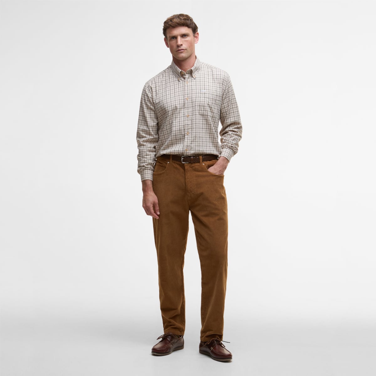 Barbour Bank Regular Fit Men's Shirt | Dark Ecru