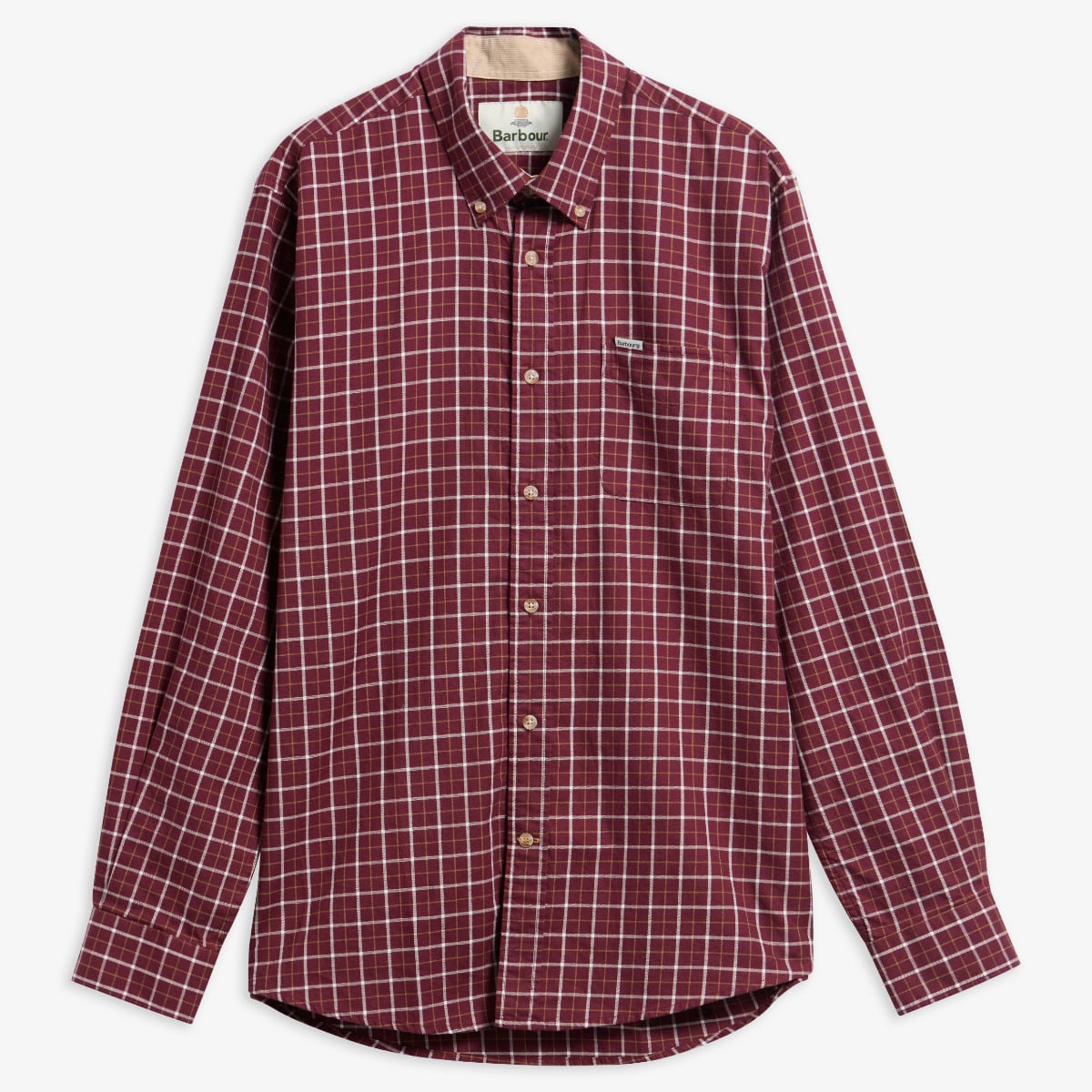 Barbour Bank Regular Fit Men's Shirt | Dark Bordeaux